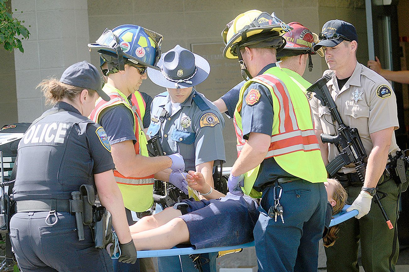 Officials practice for mass school shooting in Sequim school drill