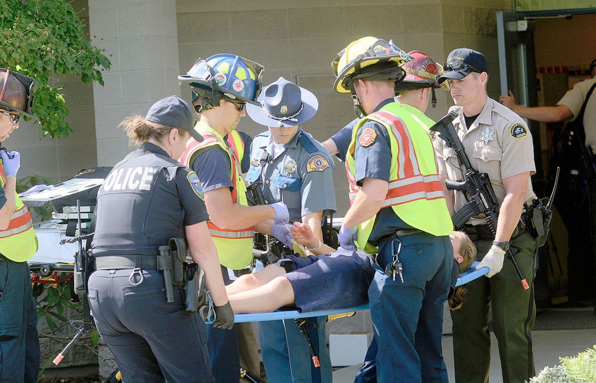 Officials practice for mass school shooting in Sequim school drill