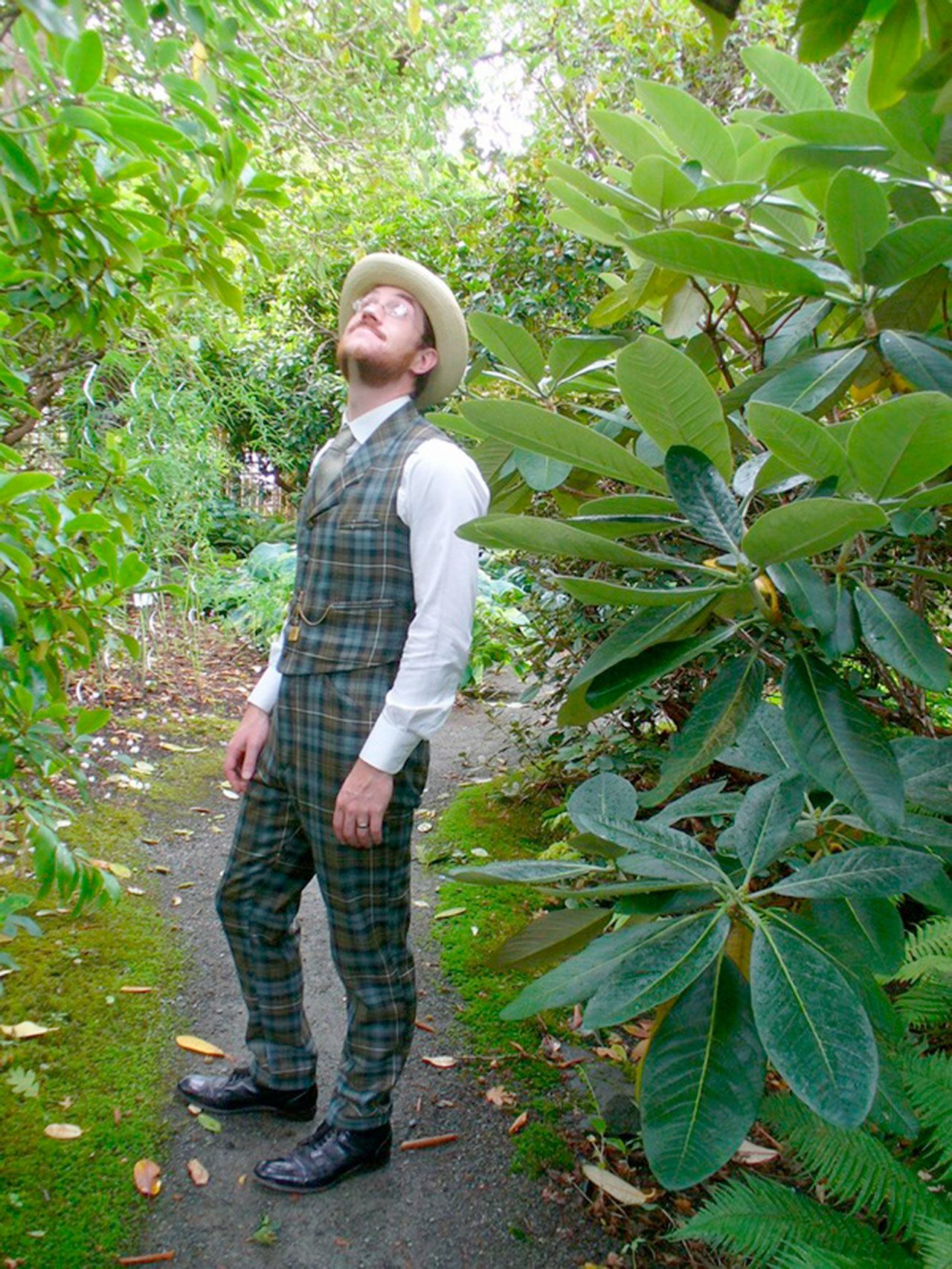 Gabriel Chrisman tours the Abkhazi Garden in Victoria the day after being asked to leave Butchart Gardens. (Gabriel Chrisman)
