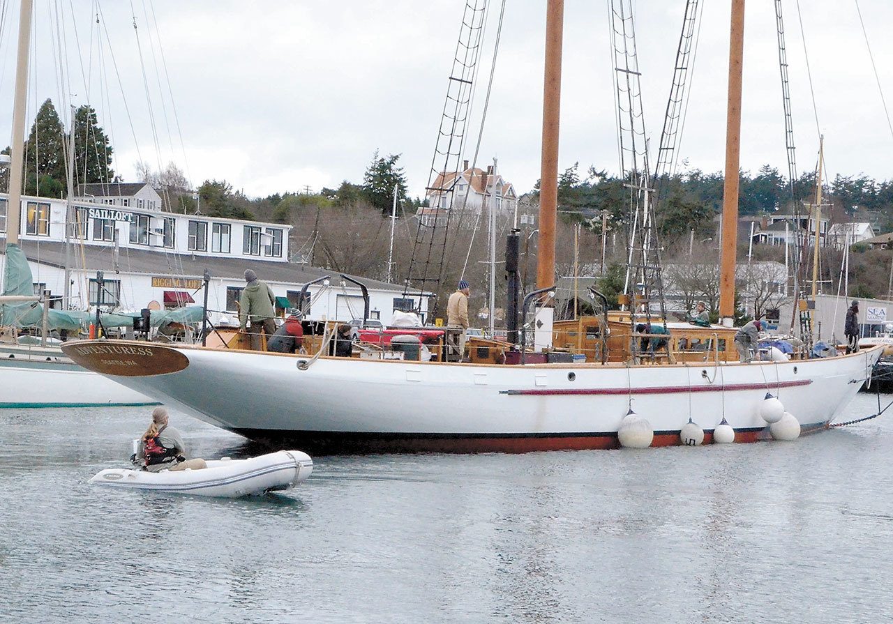 The Port Townsend Marine Science Center invites the public to sail to Protection Island aboard the 101-foot historic schooner Adventuress this Sunday. (Peninsula Daily News)