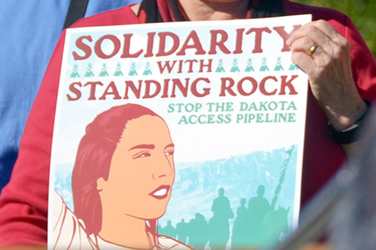 North Olympic Peninsula protest targets Dakota pipeline