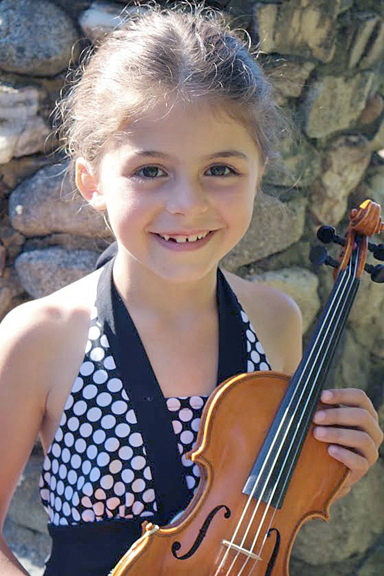 Bina Erickson, who received the first prize for violin in the Junior Young Artist Competition, will perform Saturday evening at C’est Si Bon Restaurant, 23 Cedar Park Drive. — Submitted.