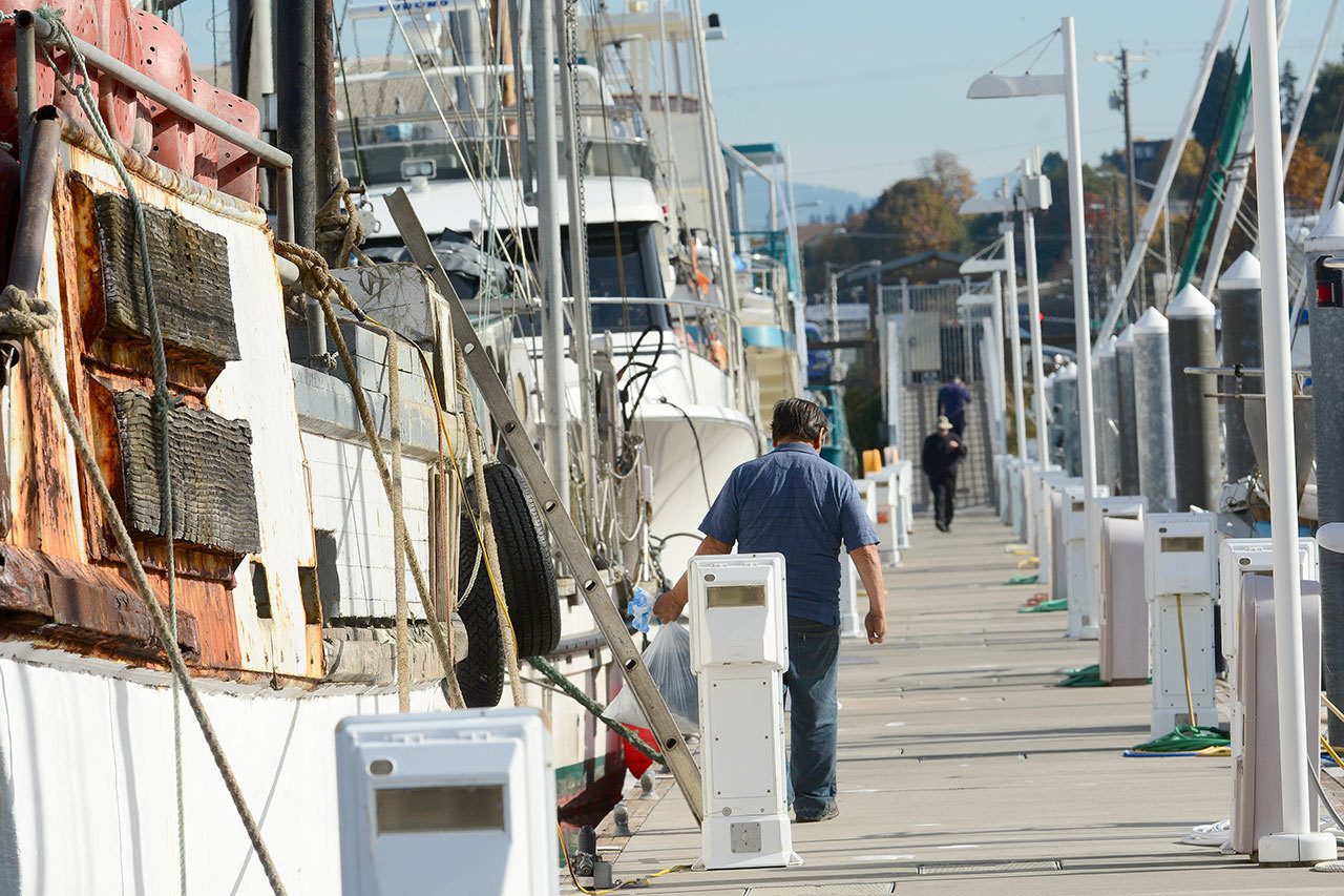 Port of Port Angeles commissioners selected Masco Maritime PA LLC to manage the Port Angeles Boat Haven and Boat Yard during a special meeting Wednesday. (Jesse Major/Peninsula Daily News)