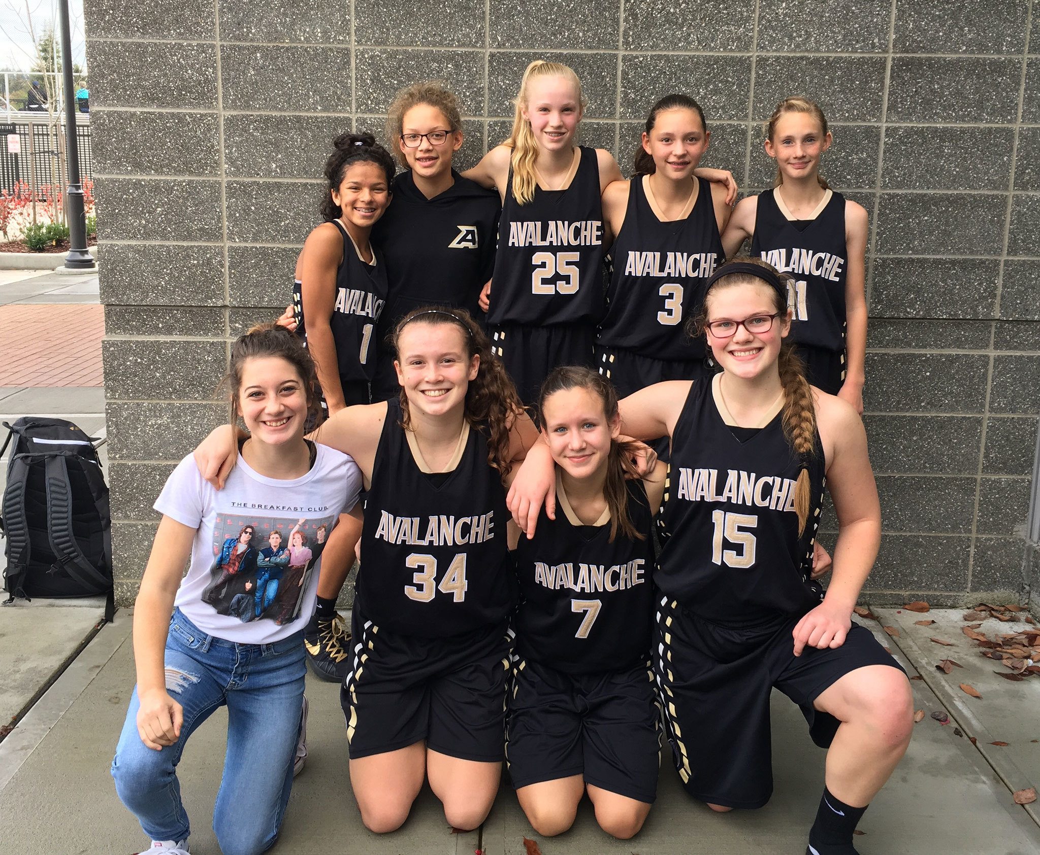 The Avalanche Black eighth grade girls basketball team went 3-1 at its first basketball tournament of the season last weekend. Front row, from left, manager Khloe Stanard, Jaida Wood, Hannah Reetz and Myra Walker. Back row, from left, Camille Stensgard, Maddie Cooke, Maggie Ruddell, Jada Cargo and Emilia Long.