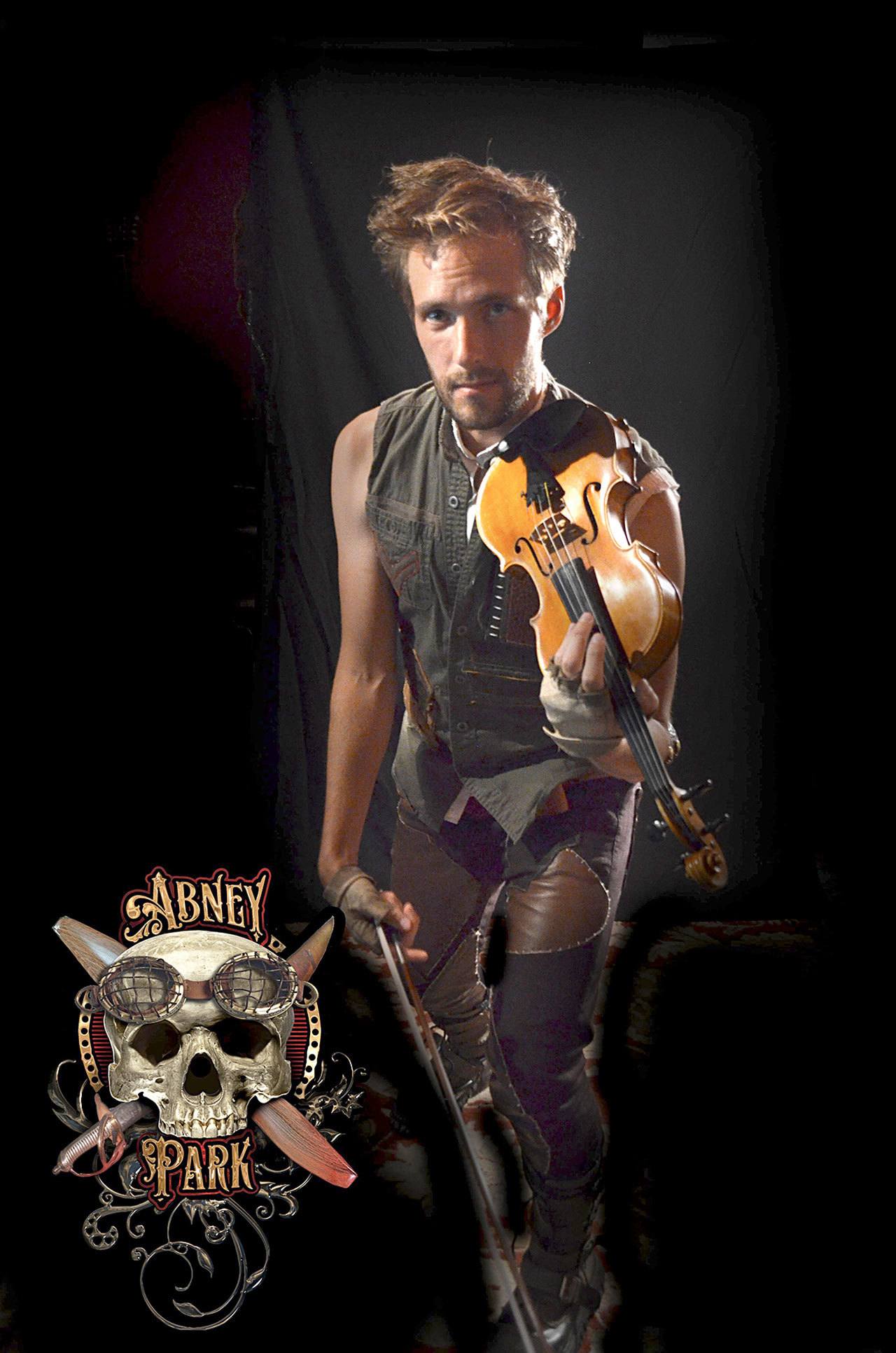 Doors to the concert open at 8 p.m., with Swayze Train Reggae Rock Band opening up for Abney Park. Seen here is Abney Park violinist Mitchel Drury. — Abney Park.
