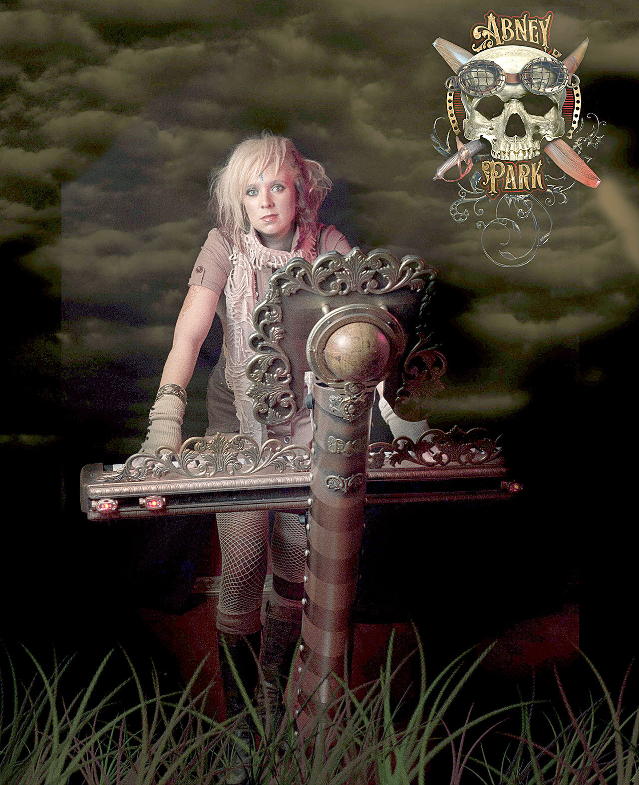 Pianist Kristina Erickson, seen here, completes the Abney Park lineup. — Abney Park.