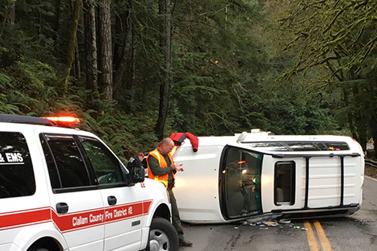 Authorities respond to two rollovers in one day at Lake Crescent