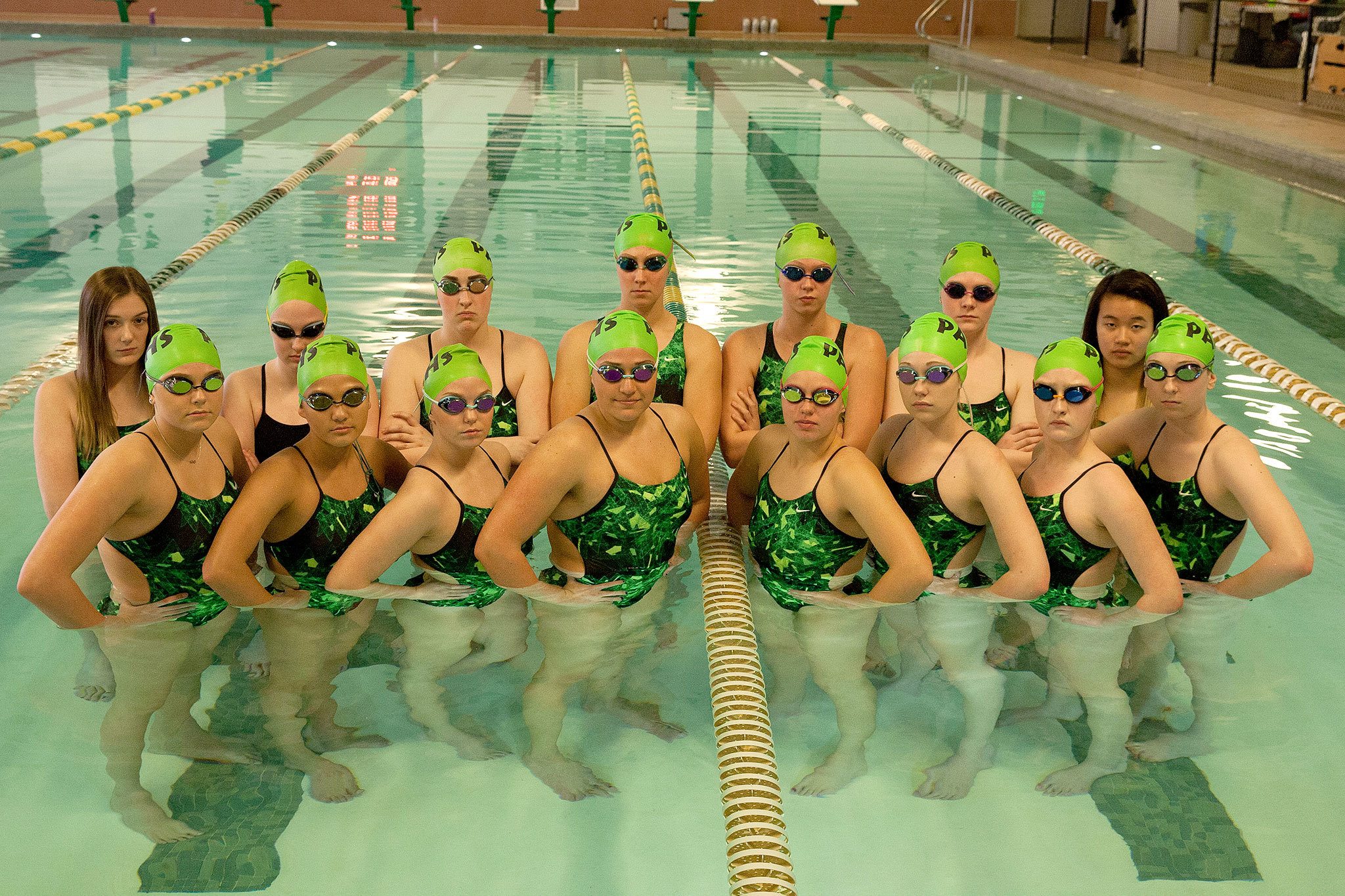 Port Angeles High School photo                                The Port Angeles girls swim and dive team, winners of the West Central 2A District, will be sending a contingent of 18 competitors to the 2A State Swim and Diving Championships at the King County Aquatic Center in Federal Way, which begins at 9:45 a.m. Friday with preliminary heats. Final heats will begin at 9:30 a.m. Saturday.