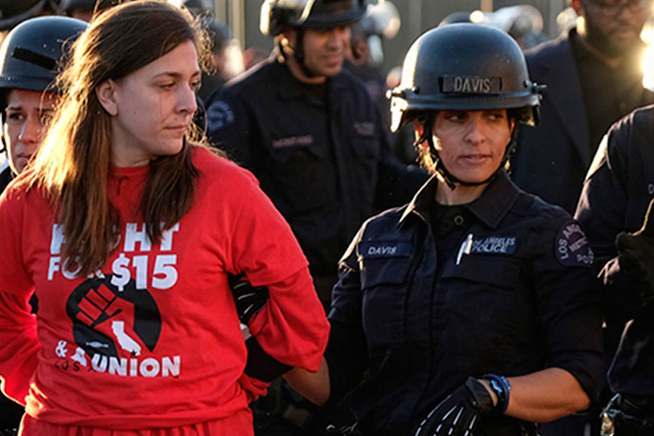 Dozens arrested during US protests for higher minimum wages