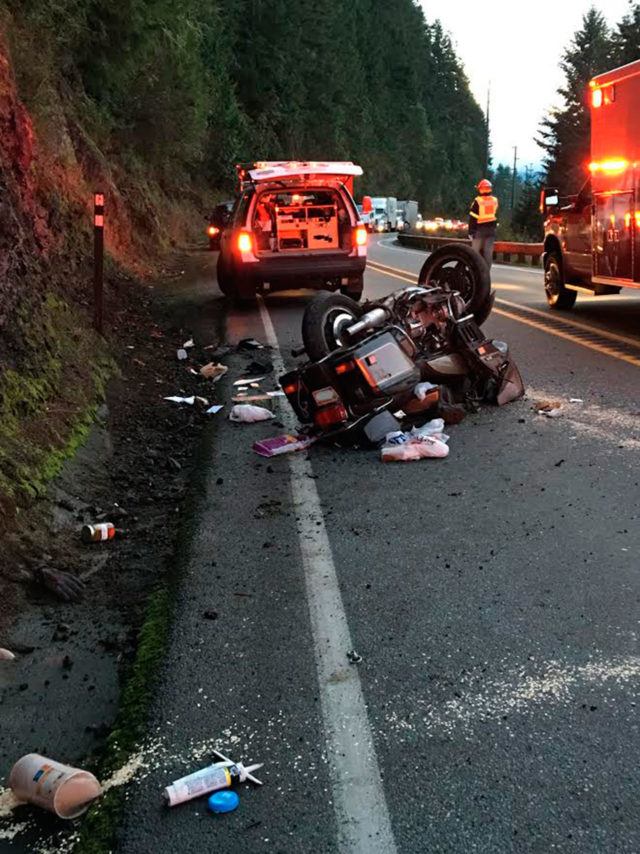 Motorcycle crash near Port Townsend sends Las Vegas man to Harborview