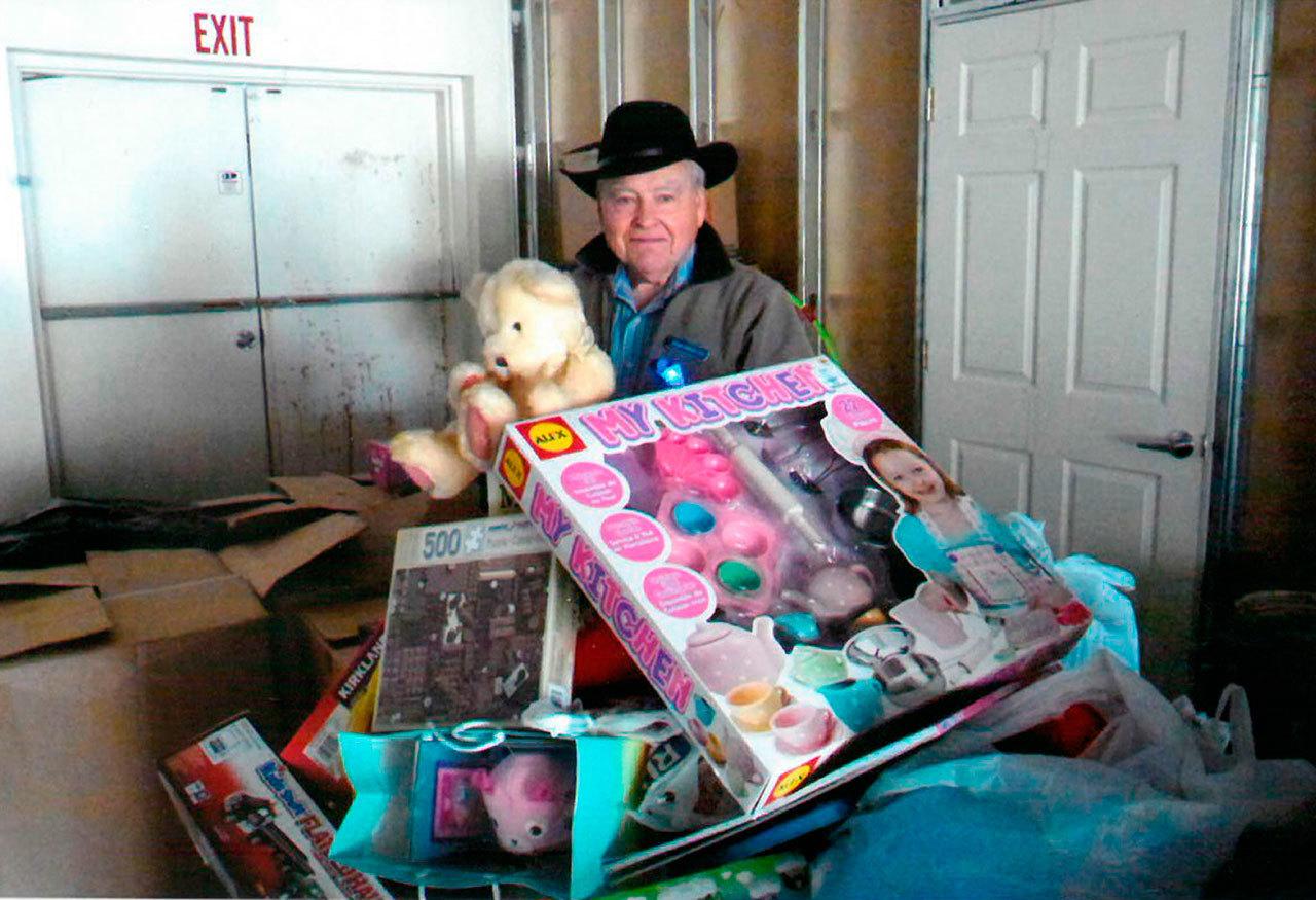 Sequim Community Aid President Jim Davis and company look to distribute toys to Sequim youths as part of the group’s annual Toys For Sequim Kids drive.
