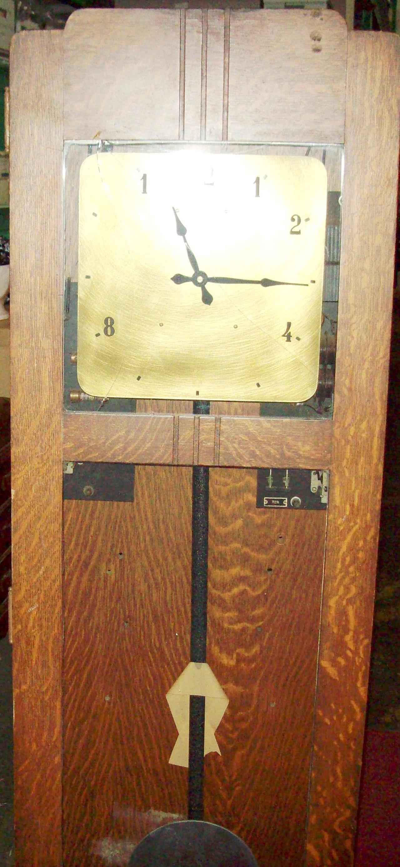 The Rayonier Mill clock, now owned by the Clallam County Historical Society. (Rex Gerberding)
