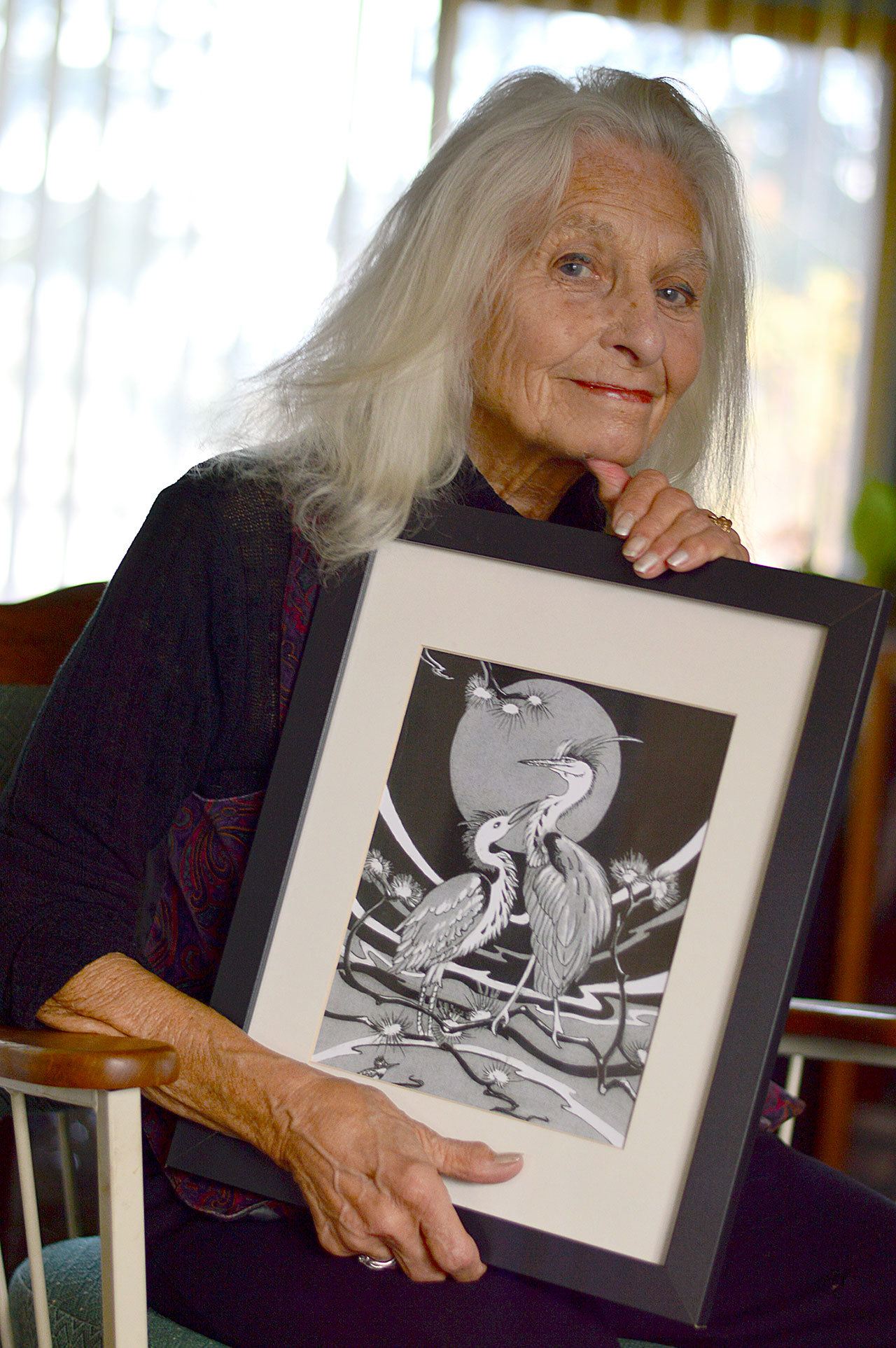 Caroline Culbertson sold the original to a Seattle art collector and kept a print for her living room. (Diane Urbani de la Paz/for Peninsula Daily News)