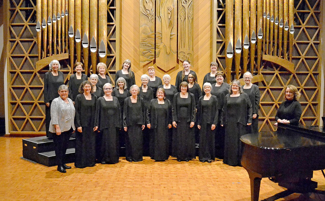 The NorthWest Women’s Chorale will usher in the holiday season with two upcoming performances — one in Sequim and the second in Port Angeles. (Northwest Women’s Chorale)