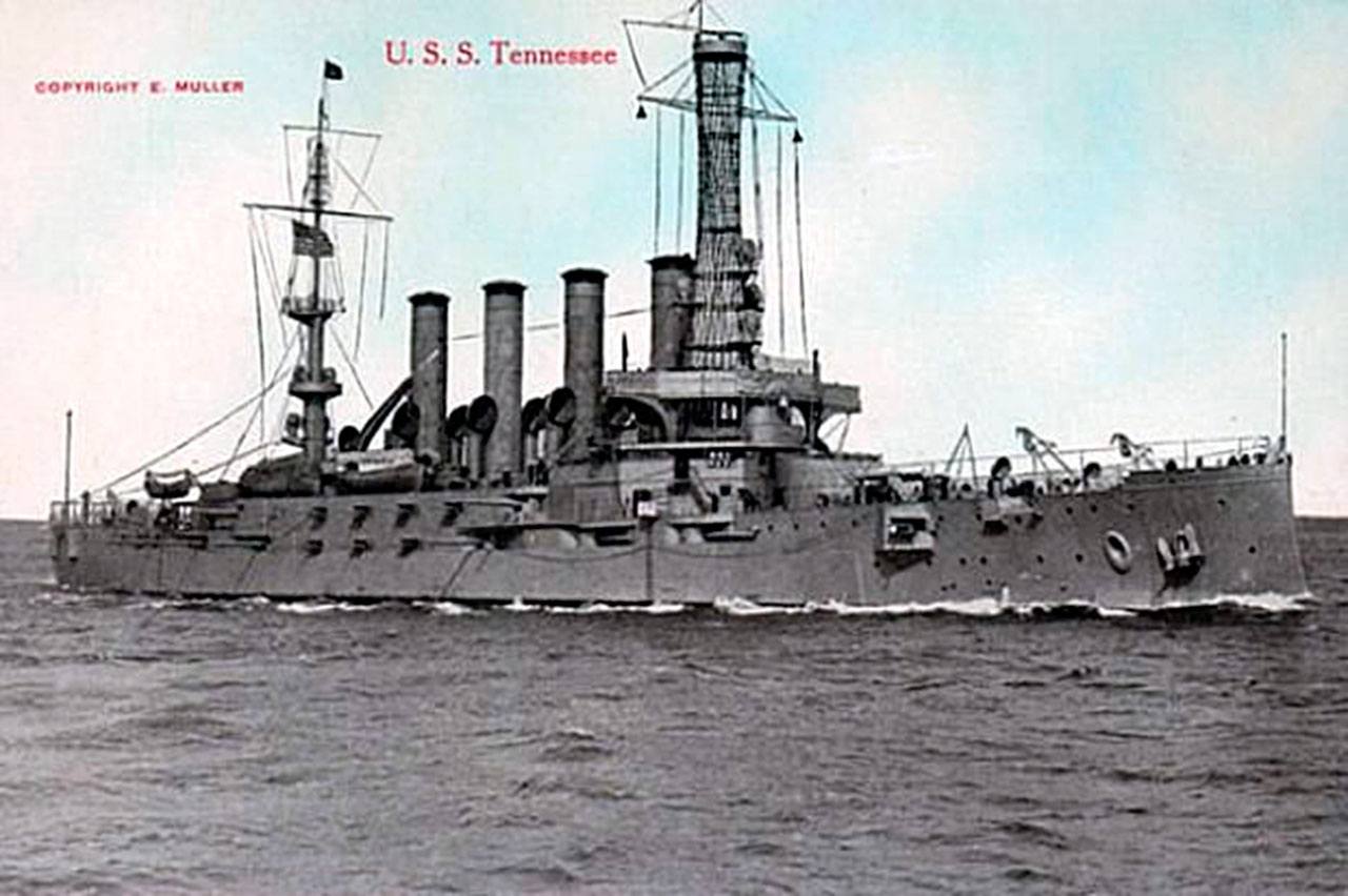 The battleship USS Tennessee. (U.S. Naval Institute)