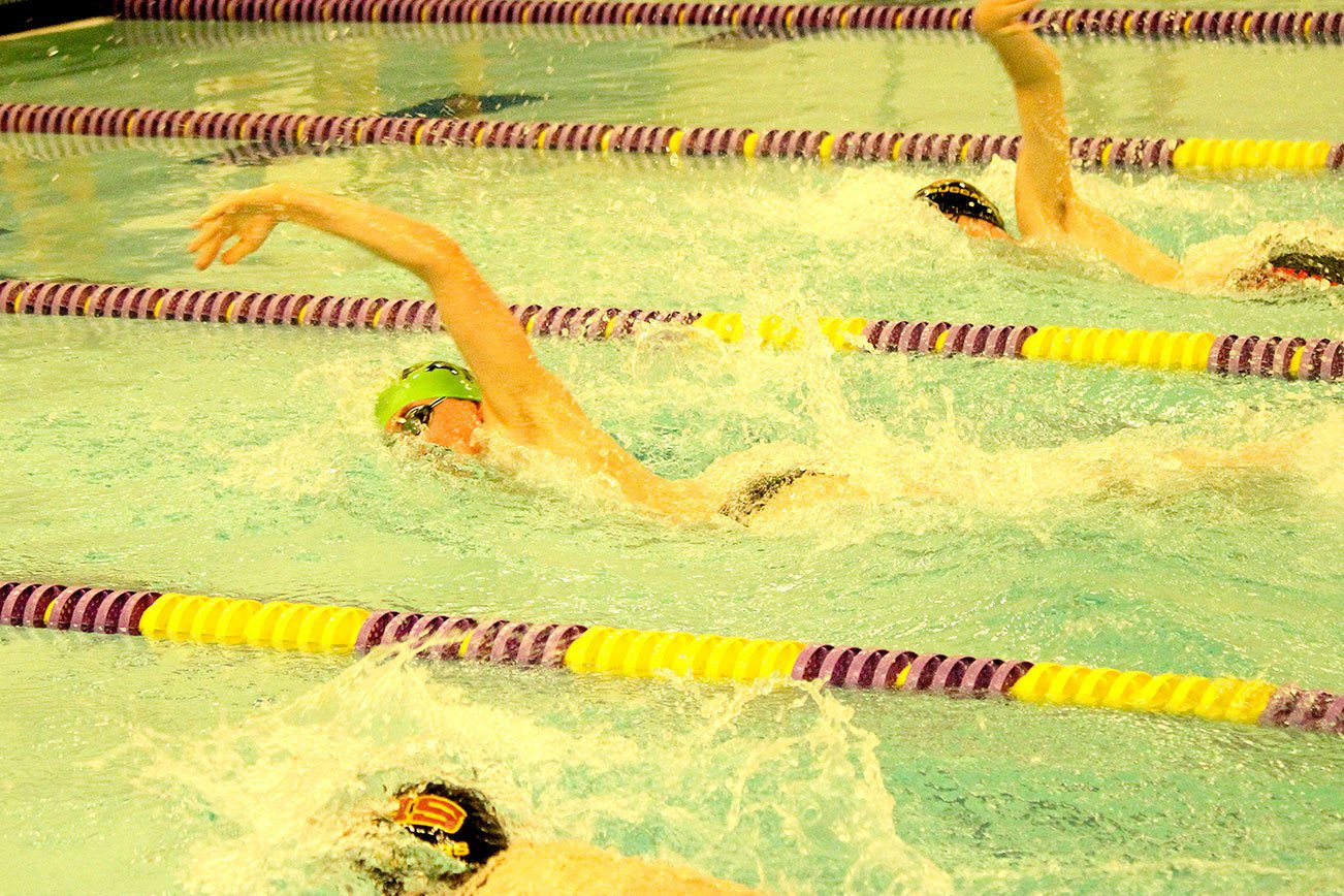 BOYS SWIMMING: Port Angeles relay team swims to win