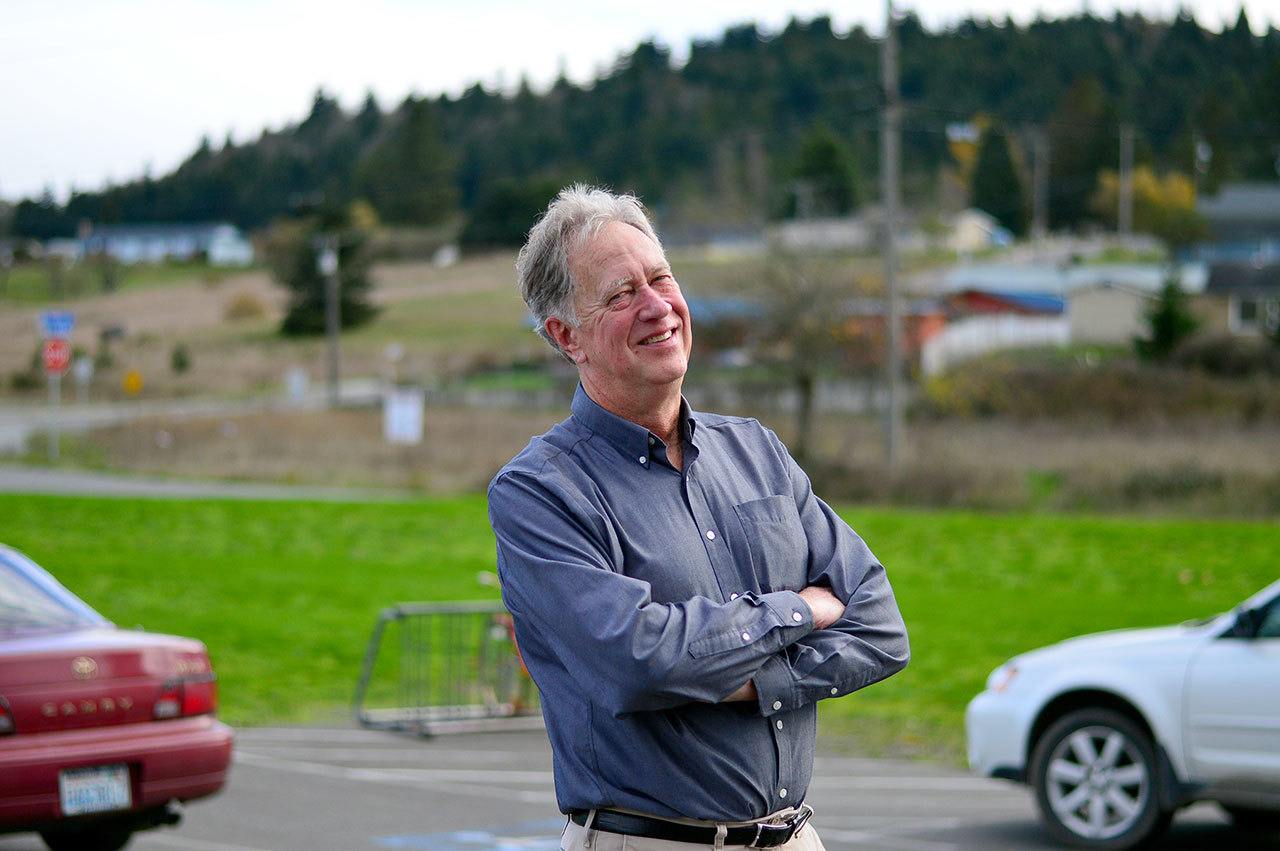 Bill James retired for a while. Then, against all expectations, he became a volunteer at OlyCAP. (Diane Urbani de la Paz/for Peninsula Daily News)