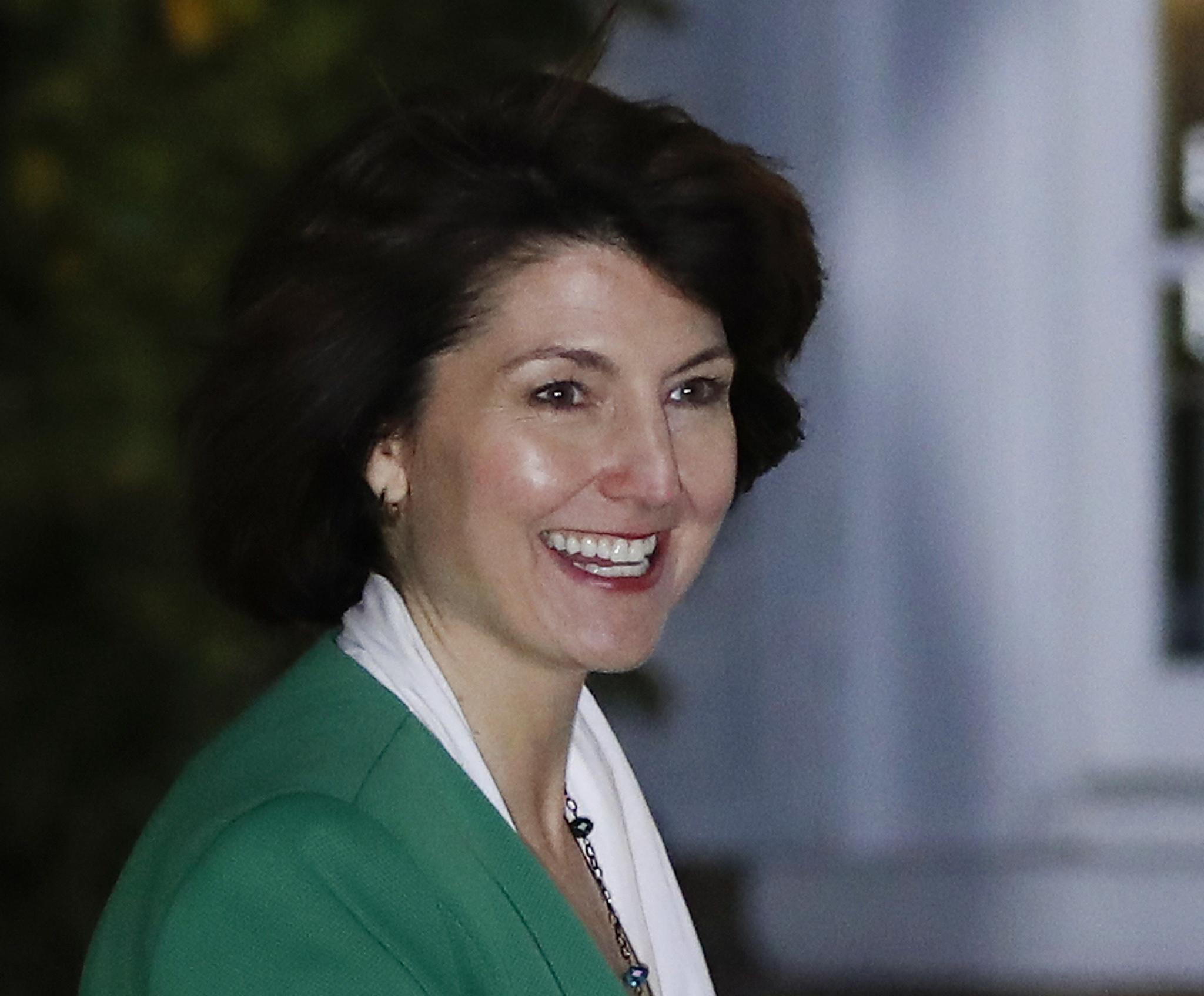 In this Nov. 20 photo, Rep. Cathy McMorris Rodgers, R-Wash., arrives at the Trump National Golf Club Bedminster clubhouse in Bedminster, N.J., to meet with President-elect Donald Trump. (Carolyn Kaster/The Associated Press)