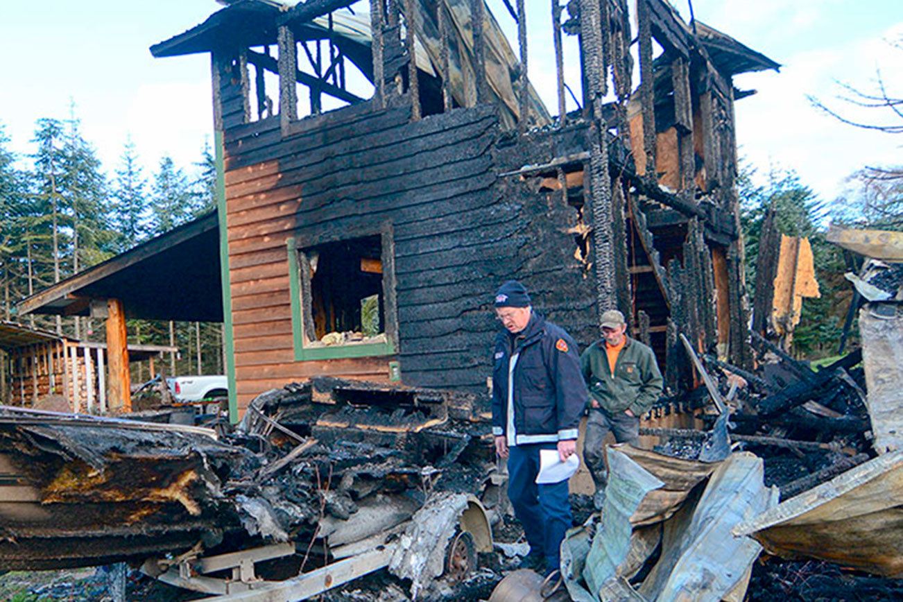 Cause under investigation after fire destroys Sequim home