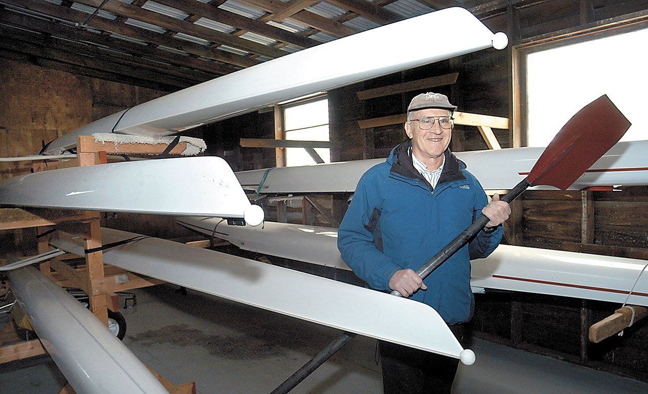 John Halberg, 80, founder of the Olympic Peninsula Rowing Association and a Clallam County Community Service Award recipient. (Keith Thorpe/Peninsula Daily News)