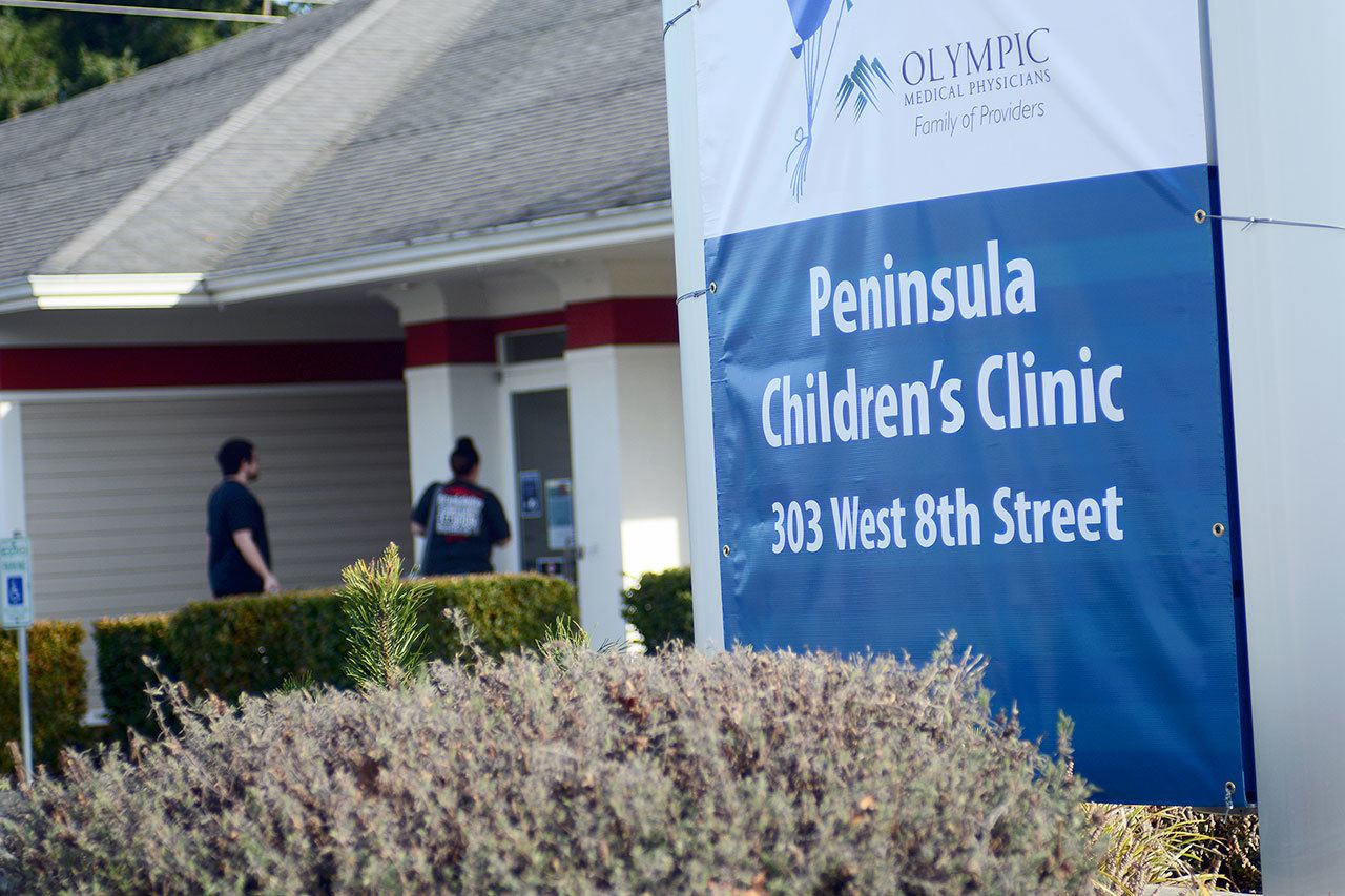 Peninsula Children’s Clinic, now under the umbrella of Olympic Medical physicians, moved to 303 W. Eighth St. in Port Angeles earlier this month. (Jesse Major/Peninsula Daily News)