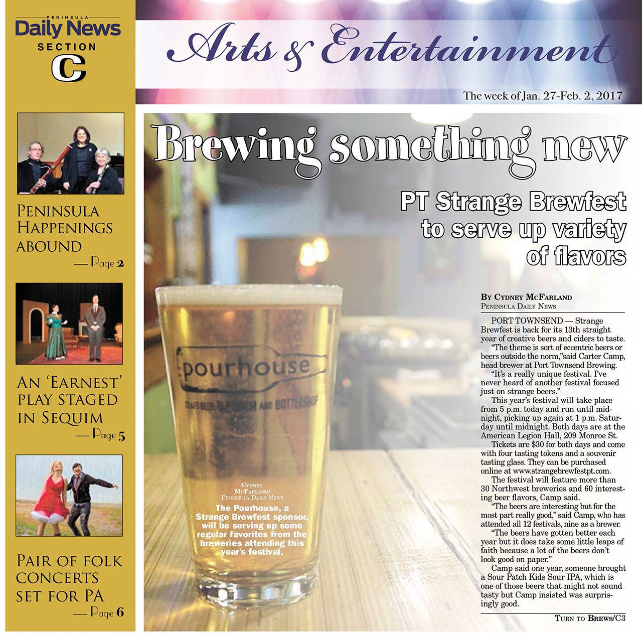 You spoke, we listened: Peninsula Daily News rolls out new Arts & Entertainment section