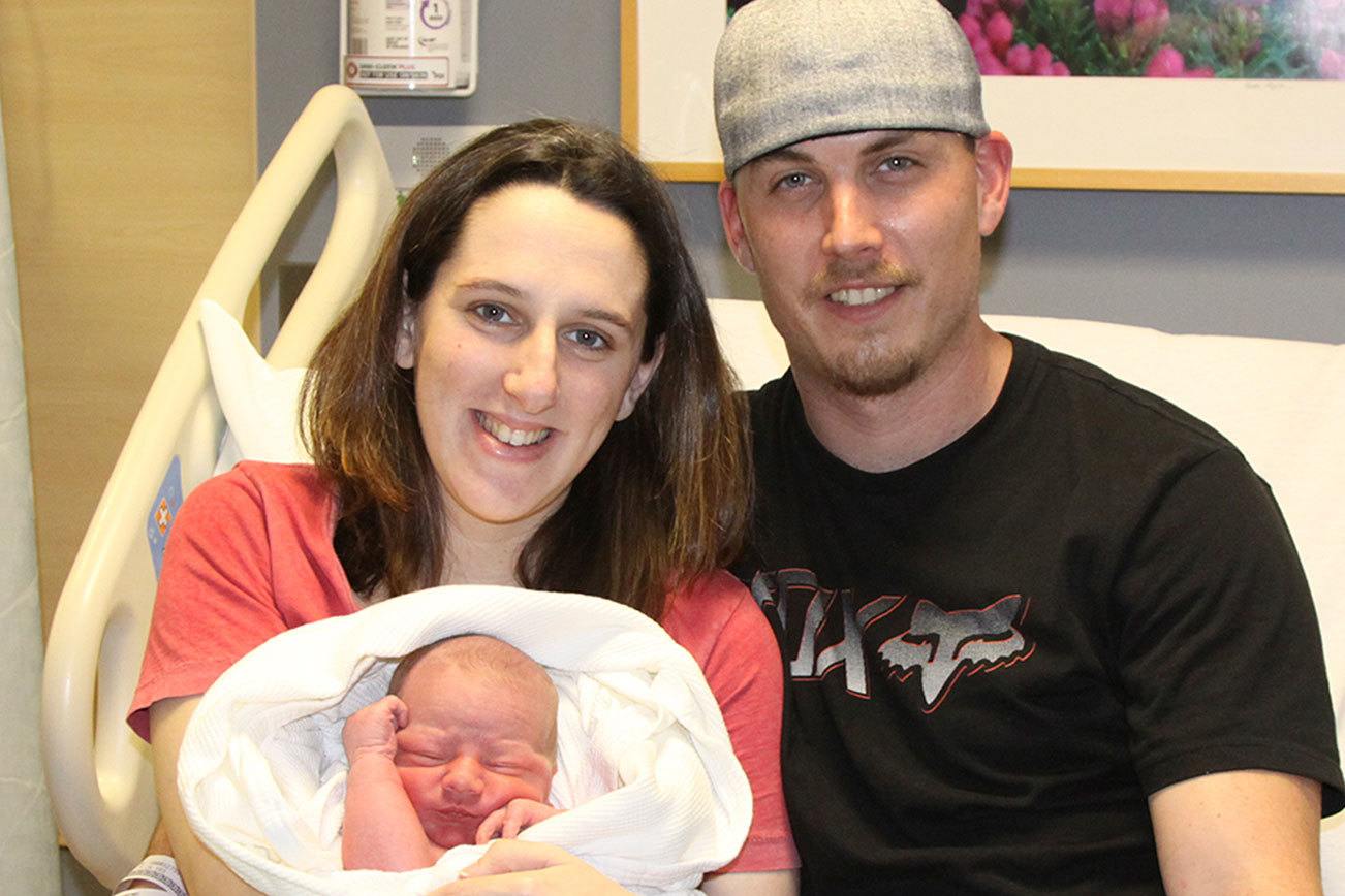 Port Angeles parents welcome Peninsula’s first baby of 2017