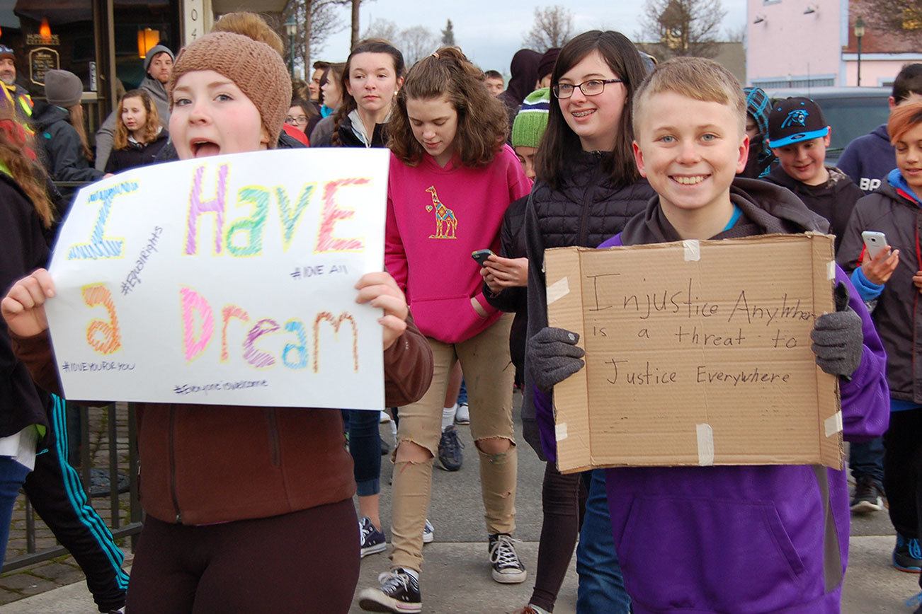Sequim youth walk celebrates Martin Luther King Jr. Day