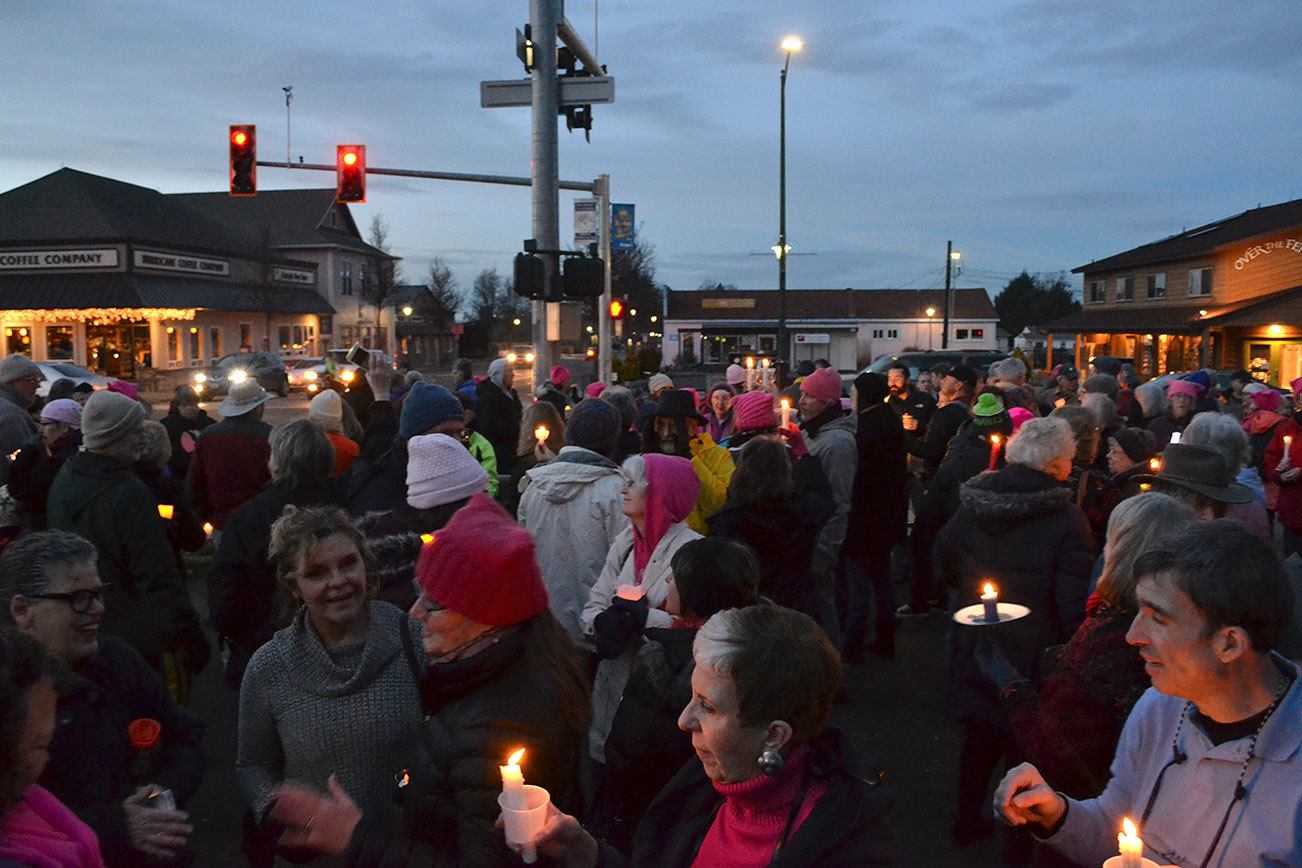 Sequim residents gather for peace and women’s rights