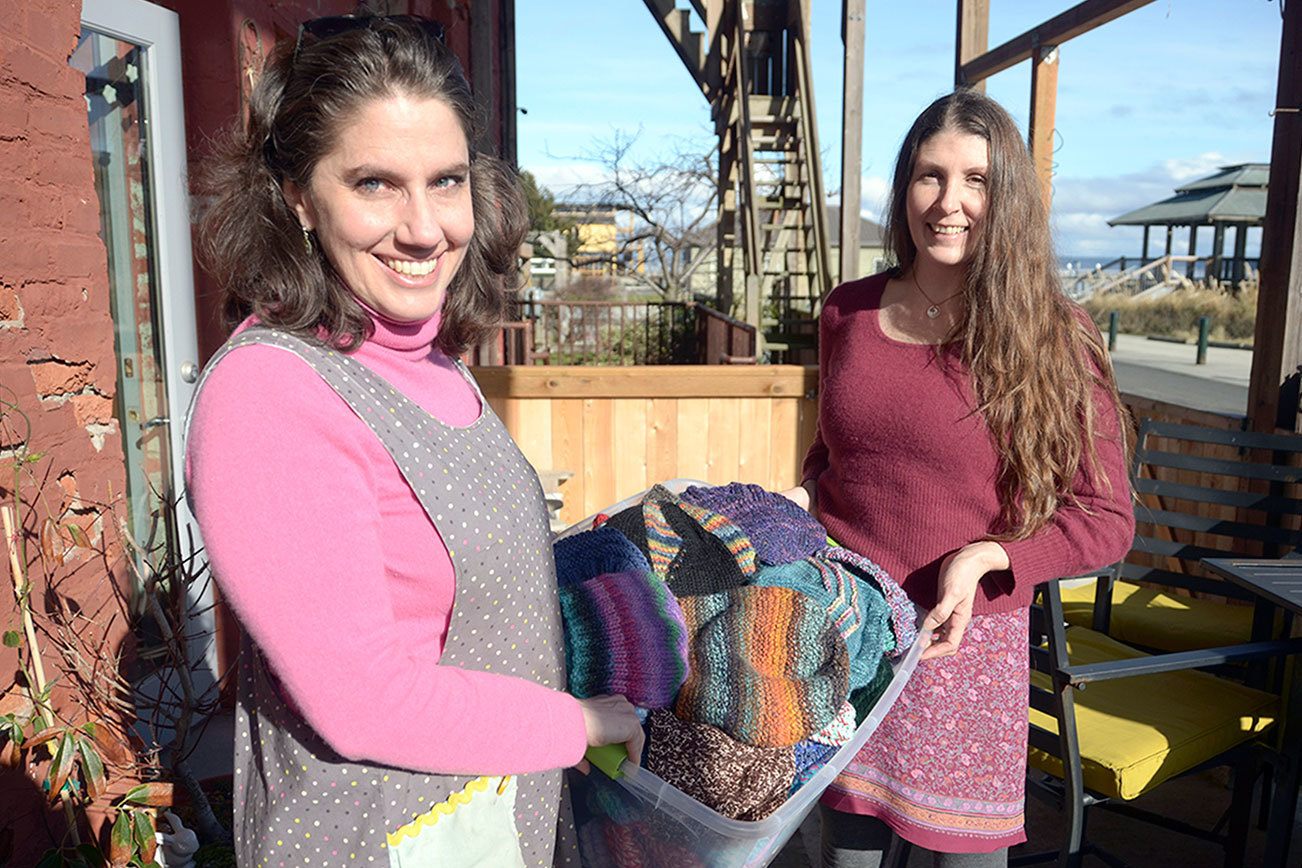 Port Townsend crafters put needles together to help others