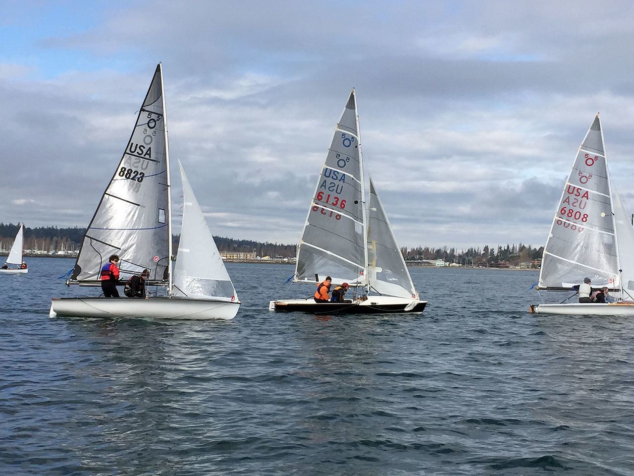 Boats from last year’s Shipwrights’ Regatta race across Port Townsend Bay. The 26th annual regatta is returning Saturday, and boats of all shapes and sizes are invited to kick off the sailing season. (Northwest Maritime Center)