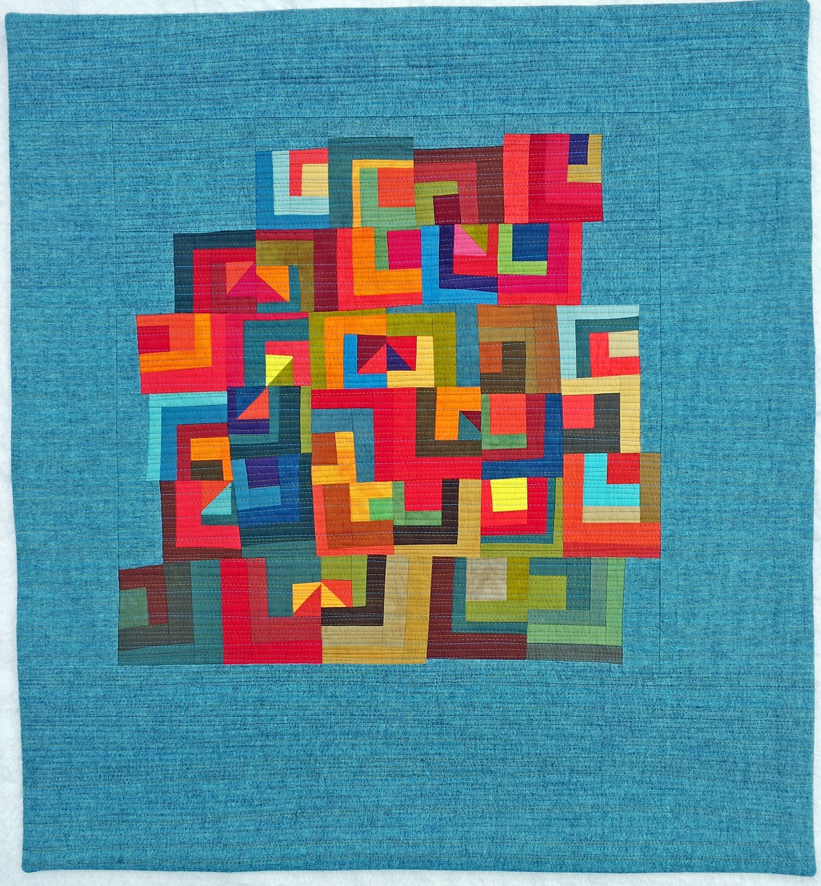 One of Marla Varner’s modern quilts that will exhibit at QuiltCon 2017 is called “Jubliant.” (Marla Varner)