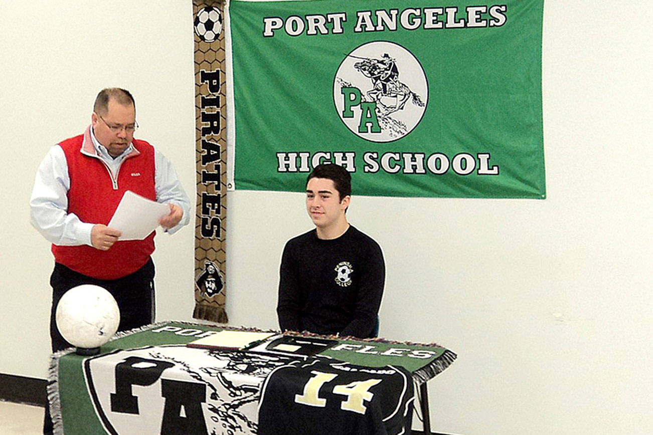 PREP SOCCER: Port Angeles’ Salgado signs to play with Peninsula College men
