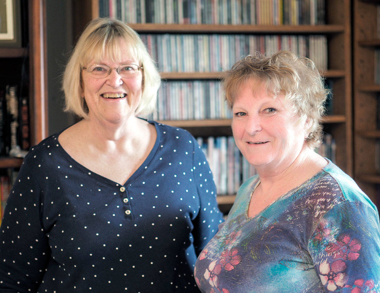 Linda Meyers, left, and Heidi Hanson are co-organizers of Monday’s Olympic Peninsula Authors readings.