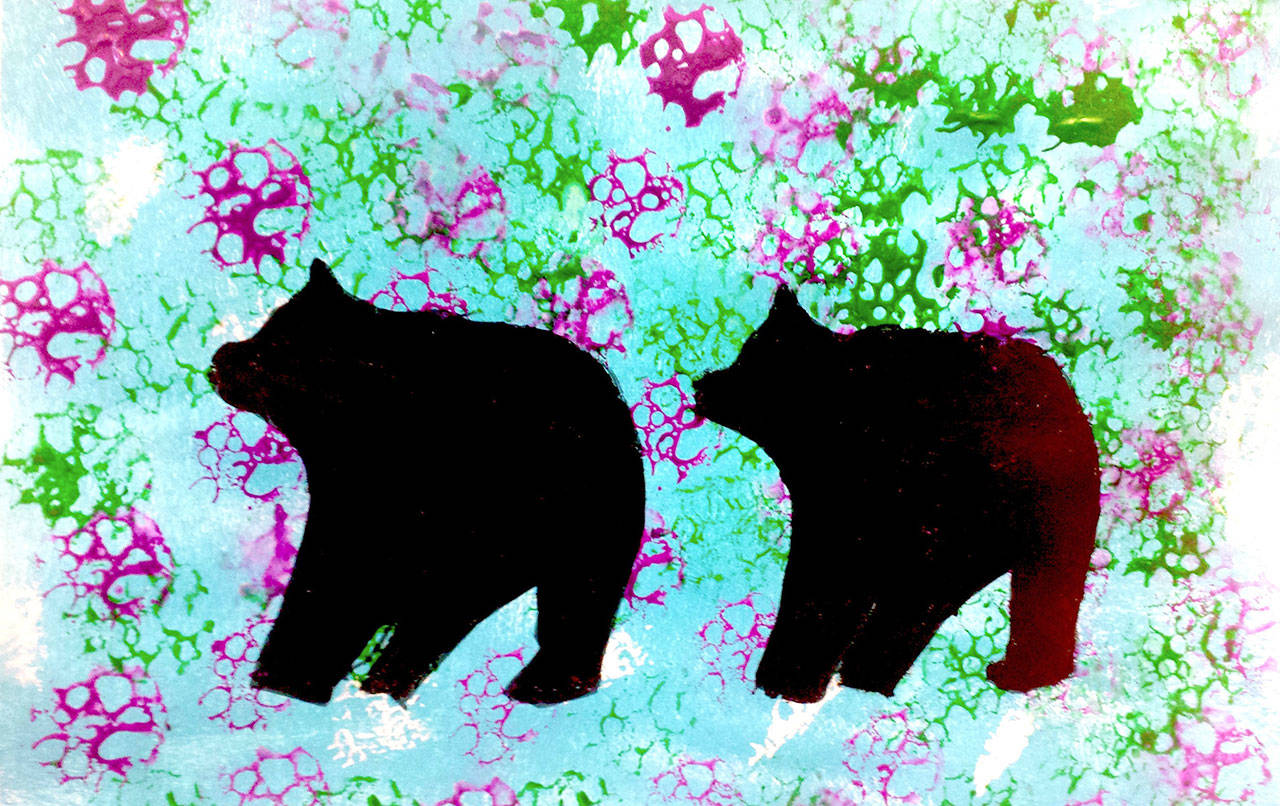 Aciene Garcia’s bear painting will be among those in the “Windows of Creativity” exhibit.
