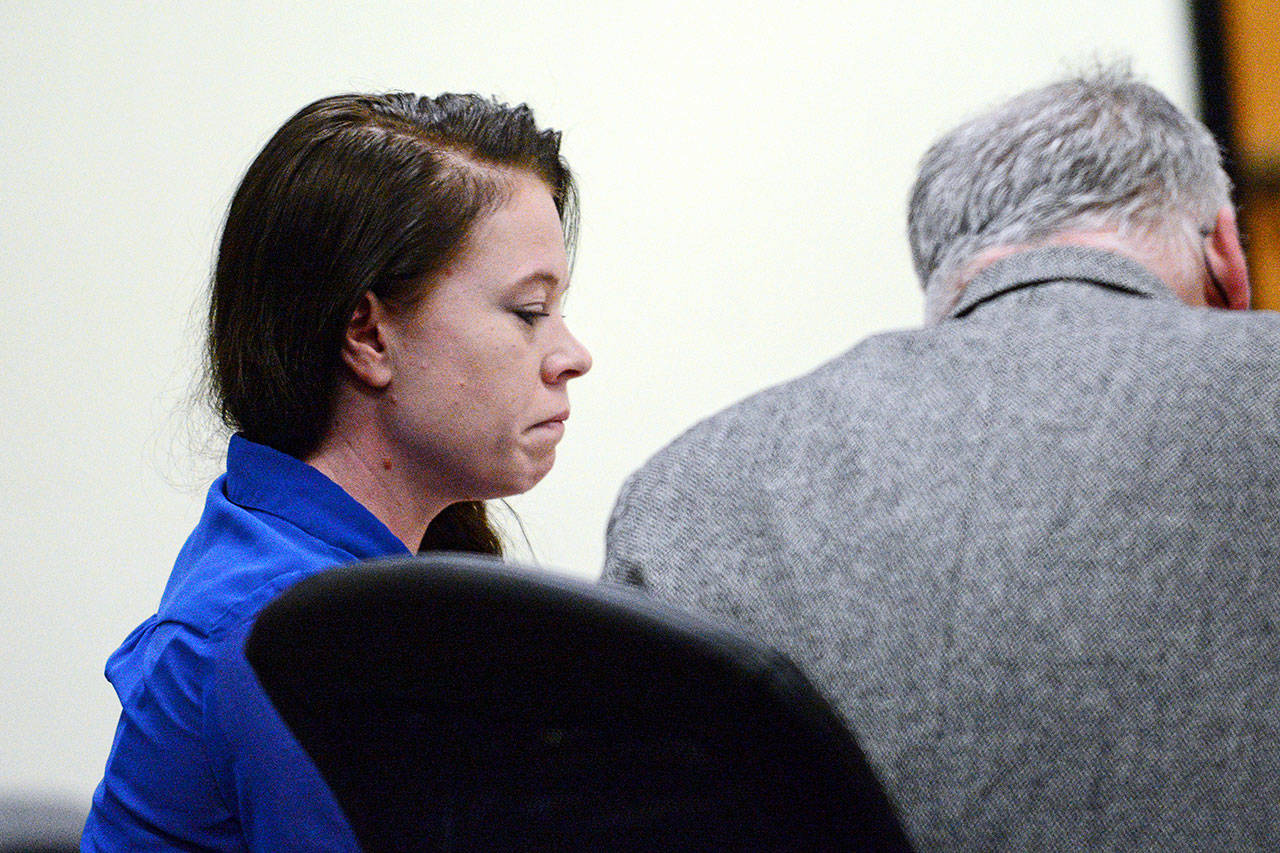 Rischelle Lea Heaton, 29, accused of embezzling from the Sequim Veterans of Foreign Wars Post 4760, was charged Wednesday in Clallam County Superior Court. (Jesse Major/Peninsula Daily News)