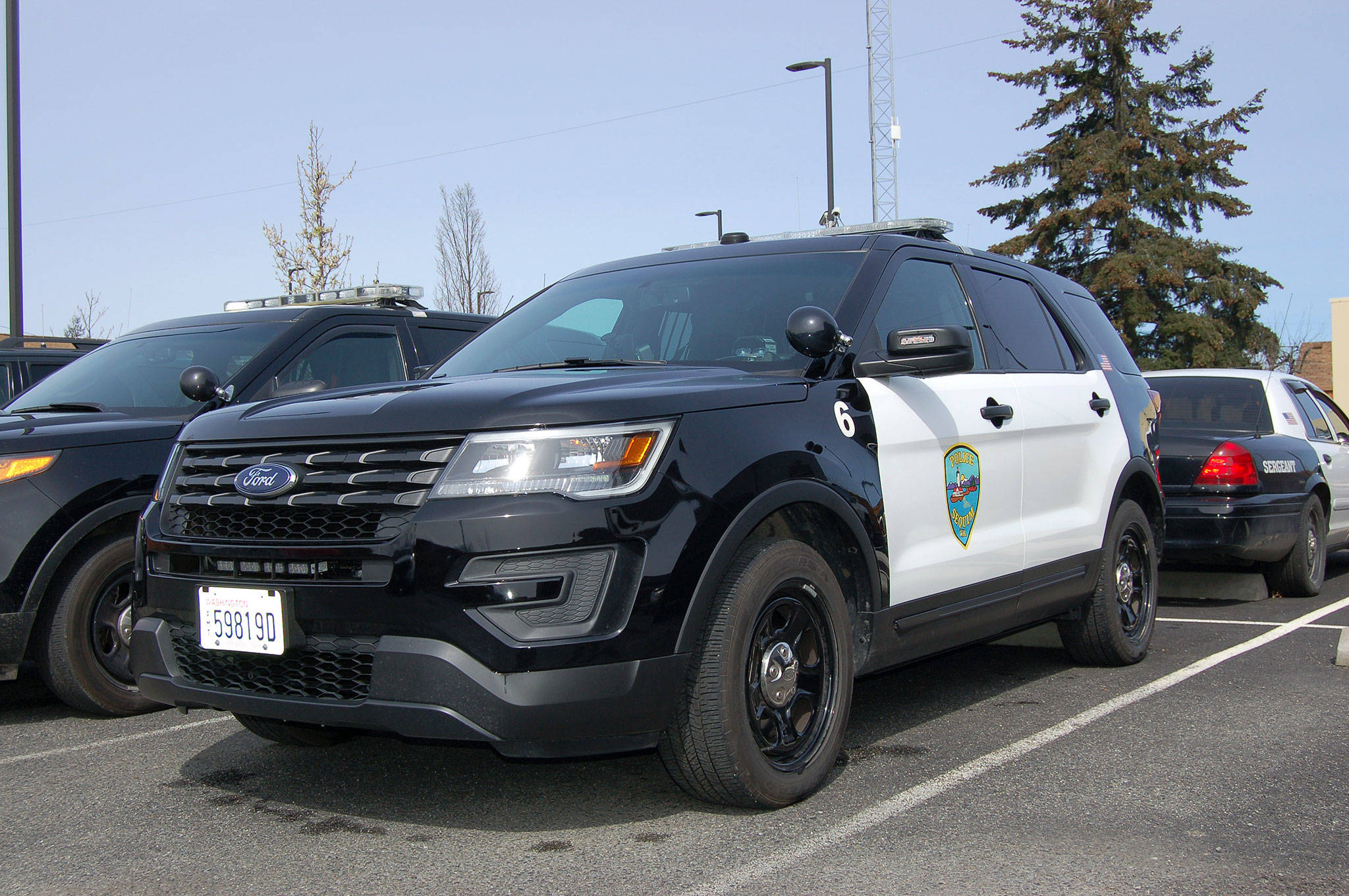 Sequim city councilors approved the purchase of three new Ford Interceptors on April 10 for up to $180,000 to replace aging vehicles. One of the perks, officers say, is that the larger backseat makes it easier to move prisoners.