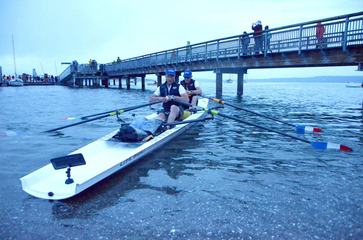 Human power wins French rowers first to cross R2AK’s first finish line