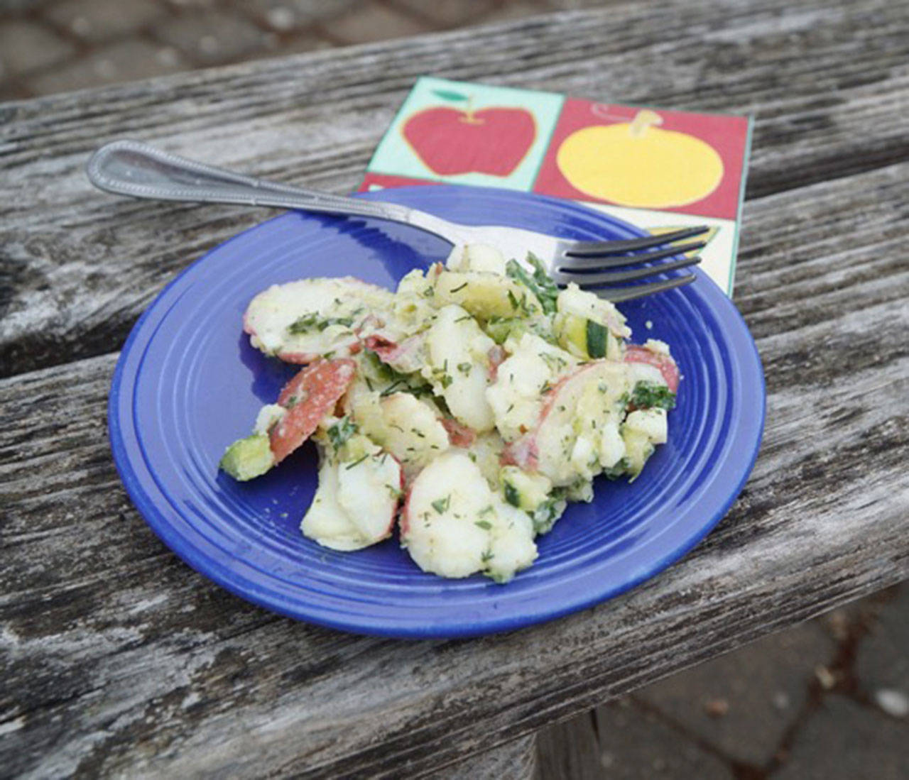 An herbed potato salad makes for a diet-friendly meal at gatherings. (Betsy Wharton/for Peninsula Daily News)