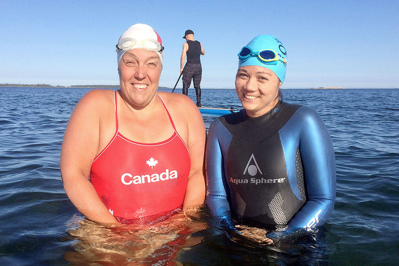 Two Victoria women plan to swim across Strait of Juan de Fuca