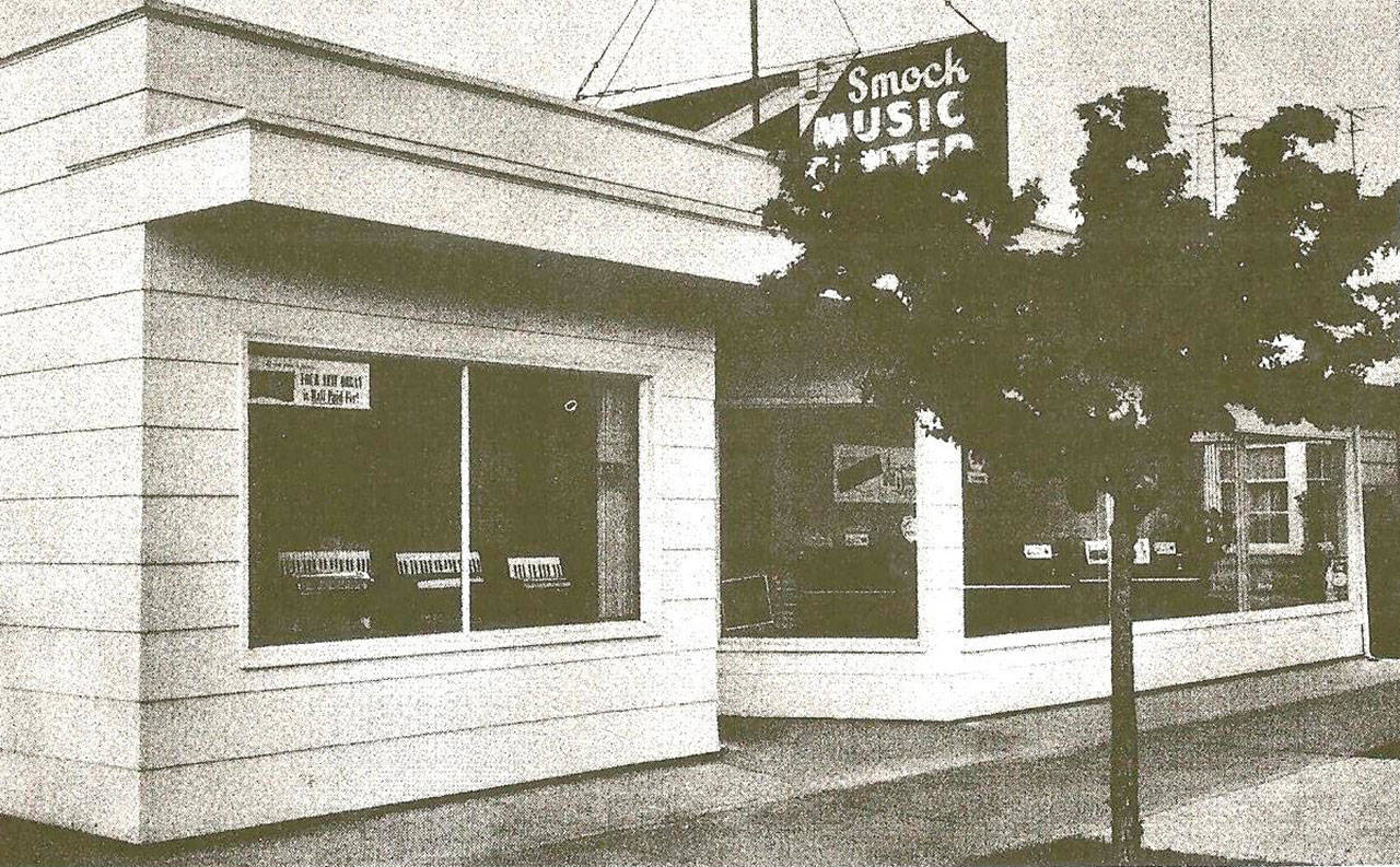 Smock Music Center in Port Angeles is shown in 1957.