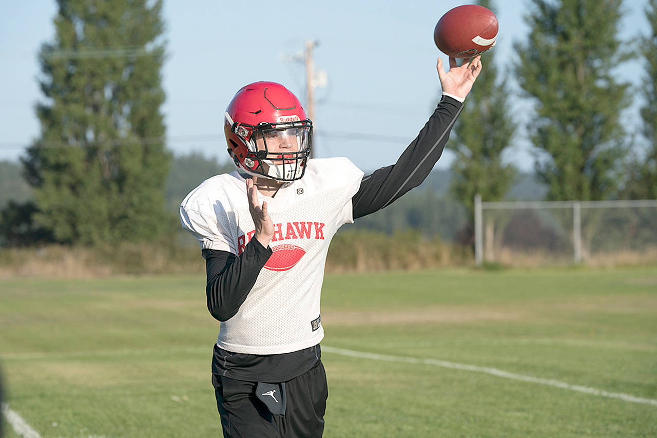 Port Townsend sophomore Noa Montoya is expected to start at quarterback this season.                                (Steve Mullensky/for Peninsula Daily News)