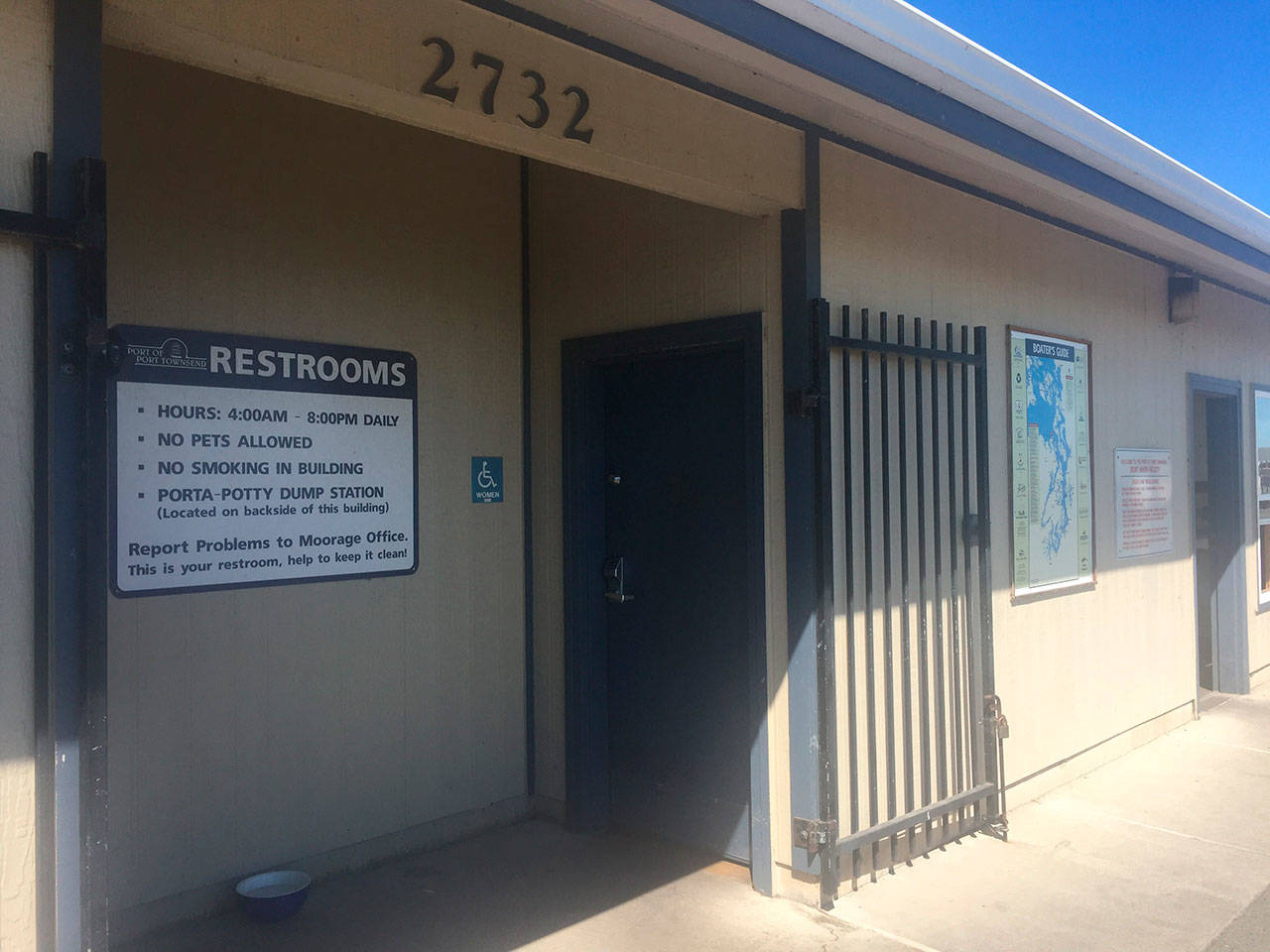 The Port of Port Townsend plans to renovate the Boat Haven bathrooms. (Cydney McFarland/Peninsula Daily News)