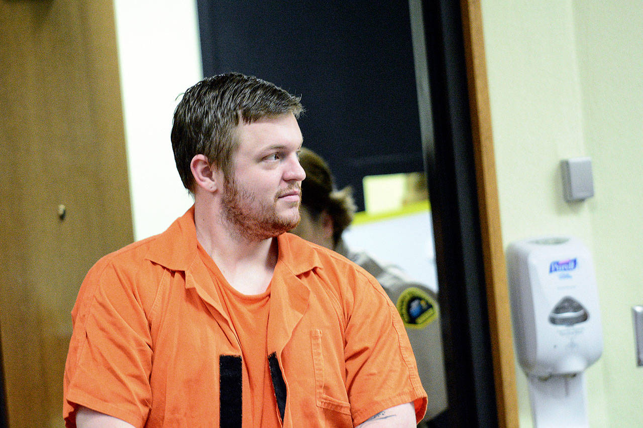 ​​Jonathan Wayne Heckathorn of Port Angeles was sentenced Wednesday to 116 months in prison for more than a dozen burglary- and theft-related charges. (Jesse Major/Peninsula Daily News)