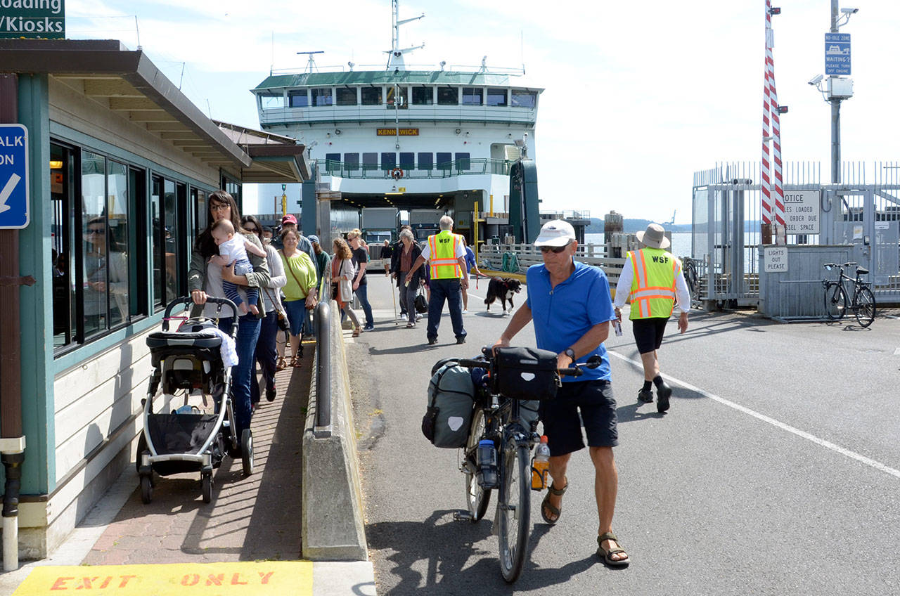 Two-ferry service will be restored to Port Townsend starting today and running through Labor Day weekend to accommodate the expected increase in travelers using the Keystone ferry. (Cydney McFarland/Peninsula Daily News)