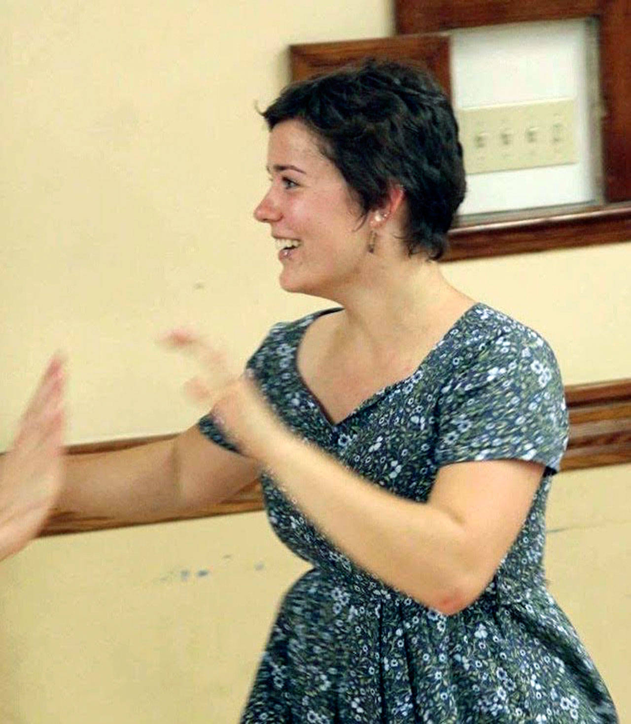 Dance caller Abigail Hobart will teach the steps at the first community contra dance of the season Saturday at Port Angeles’ Black Diamond Community Hall.
