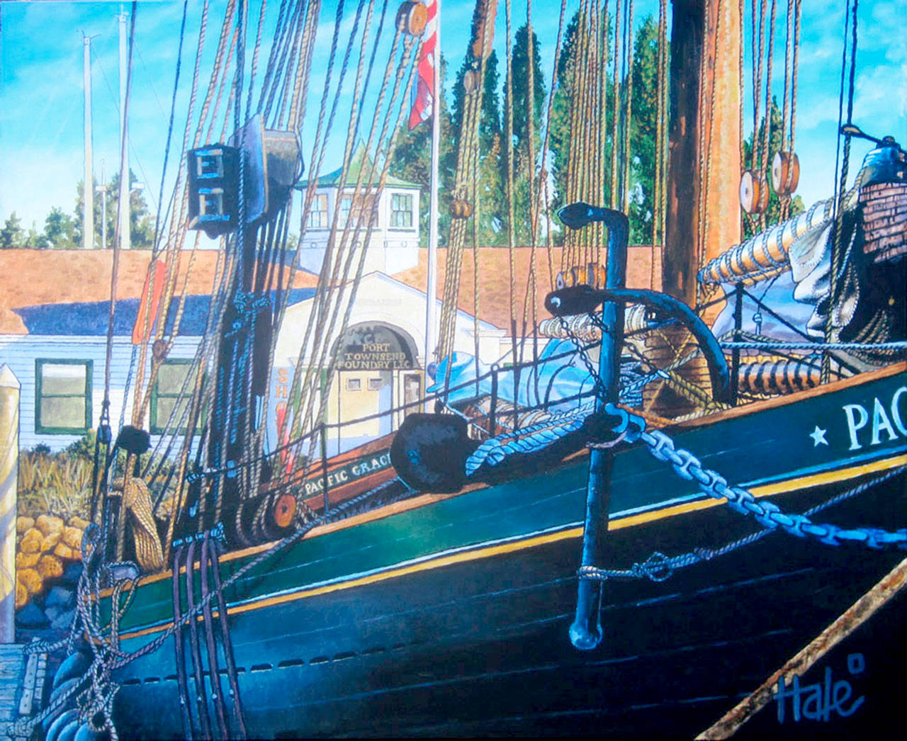 Michael Hale’s wooden boat paintings will be on display at Gallery 9 for the Port Townsend Gallery Walk Saturday. (Michael Hale)