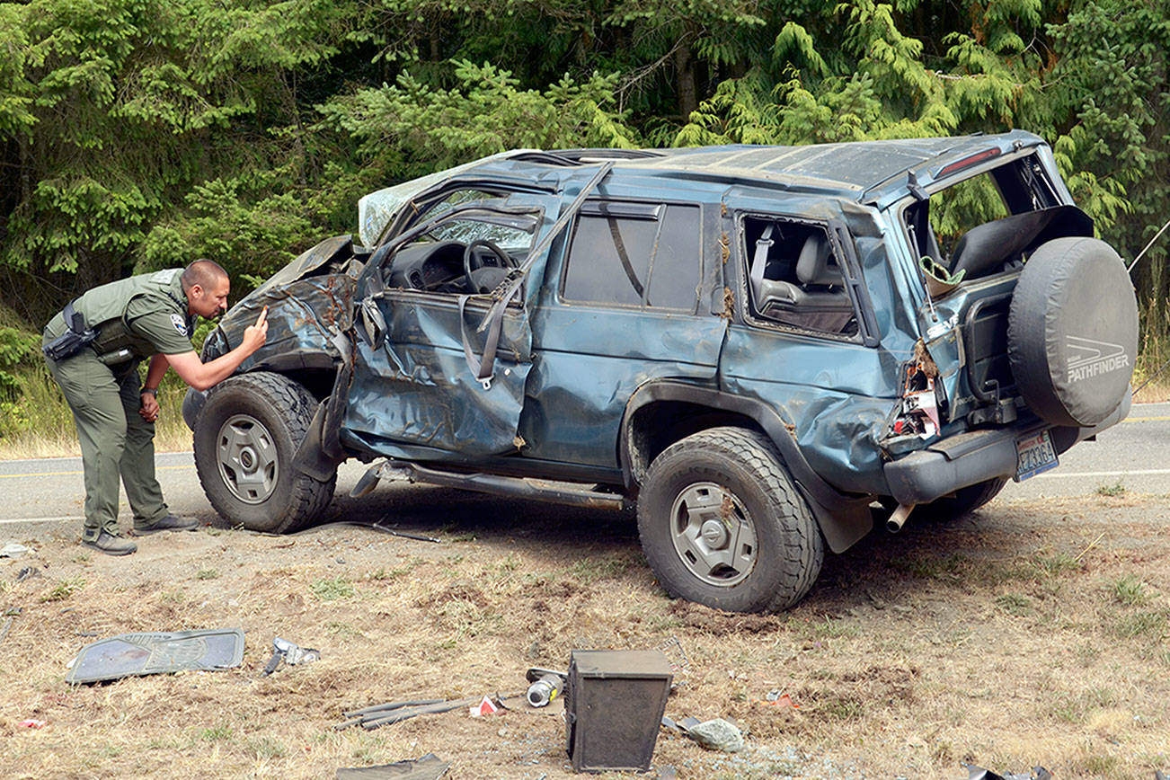 Port Townsend woman hurt in crash at Cape George, Nelson’s Landing roads