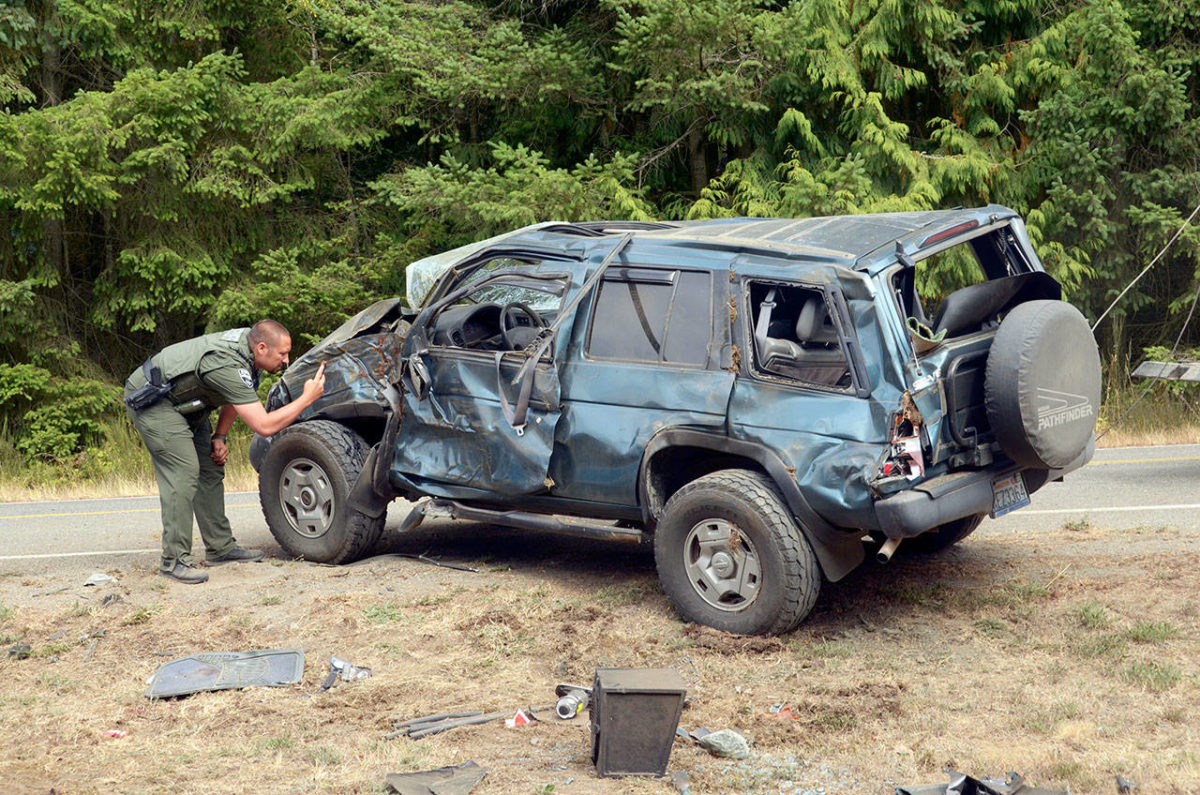 Port Townsend woman hurt in crash at Cape Nelson’s Landing