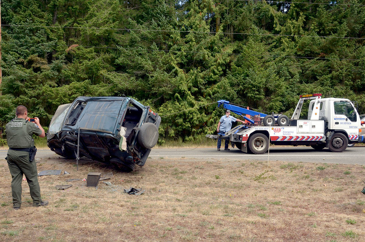 Port Townsend woman hurt in crash at Cape Nelson’s Landing